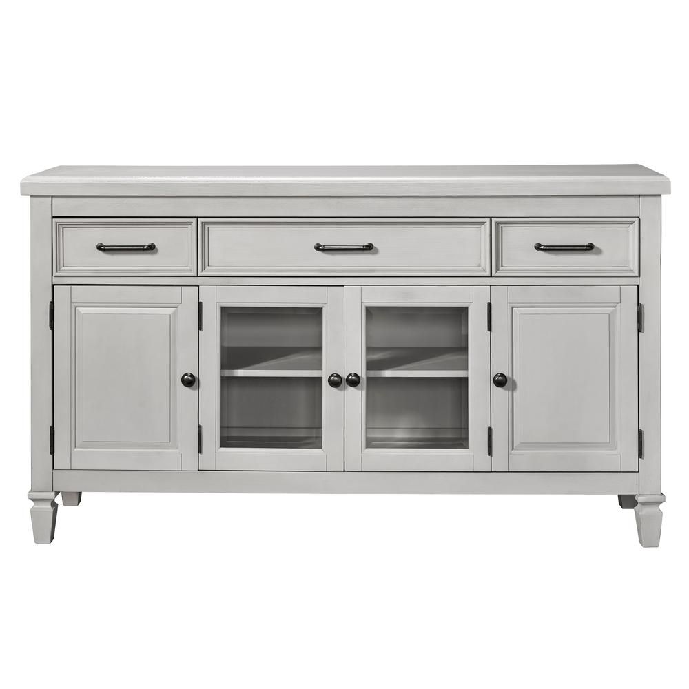 Samuel Lawrence Ashwell Soft Grey Sideboard A351 146 – The Intended For White And Grey Sideboards (Photo 22 of 30)