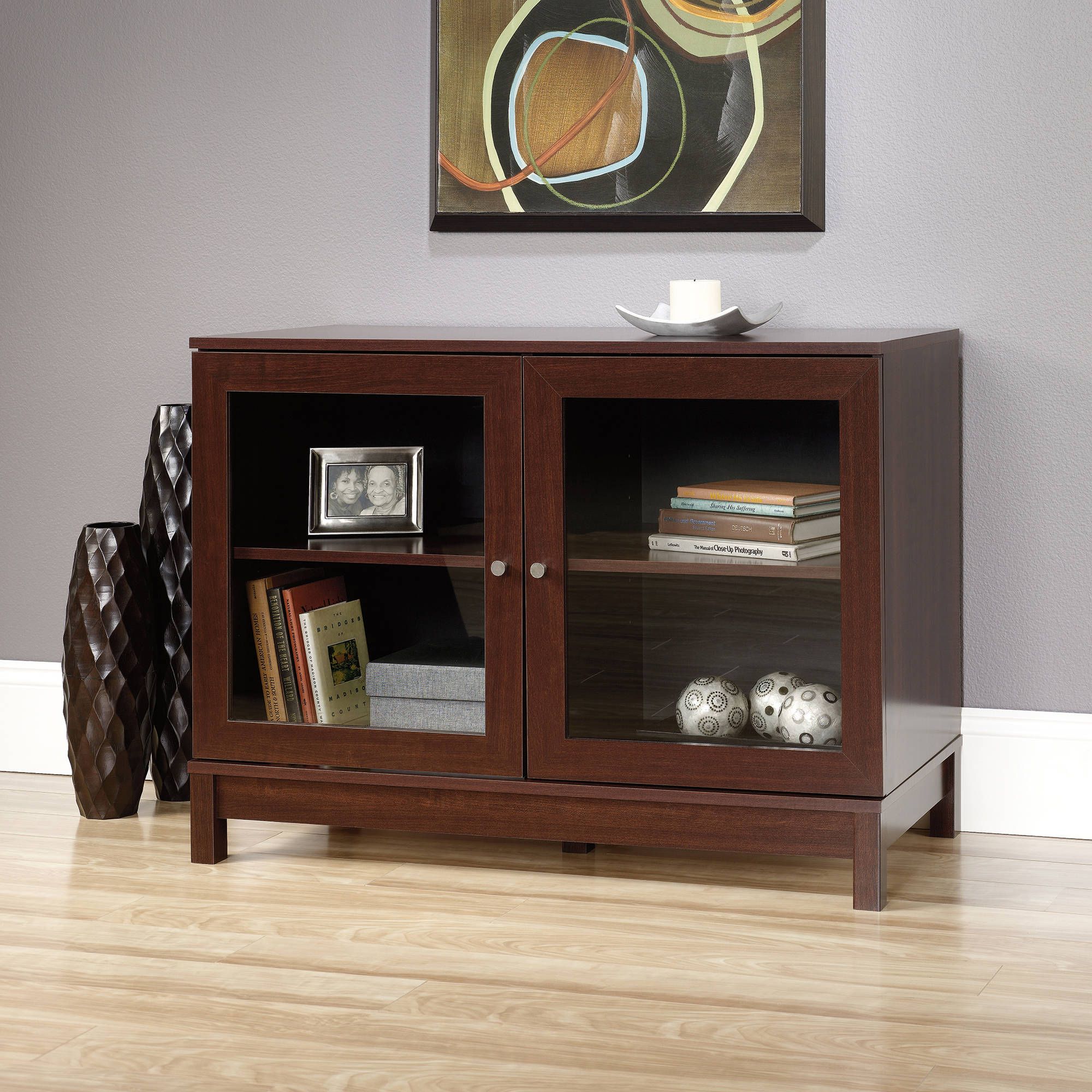 Sauder Kendall Square Display Cabinet, C Pertaining To Kendall Sideboards (View 30 of 30)