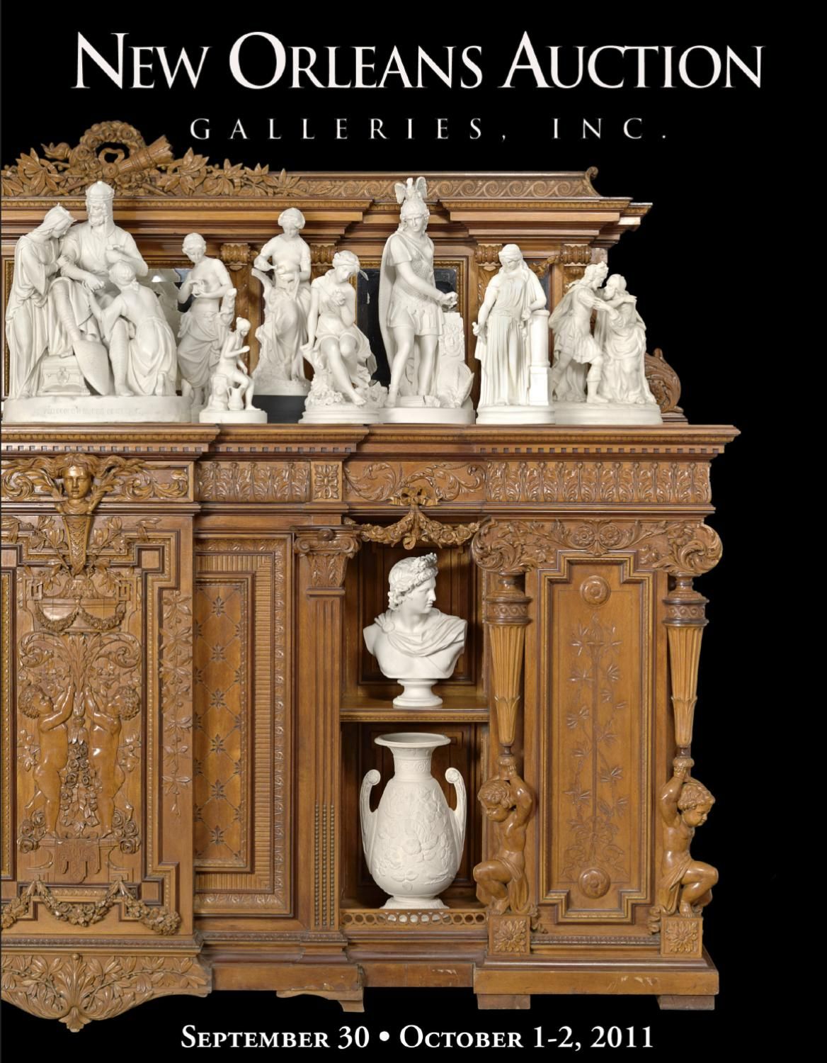 September 30, October 1 2, 2011new Orleans Auction Throughout Elephant Damask Paloma Credenzas (View 14 of 30)