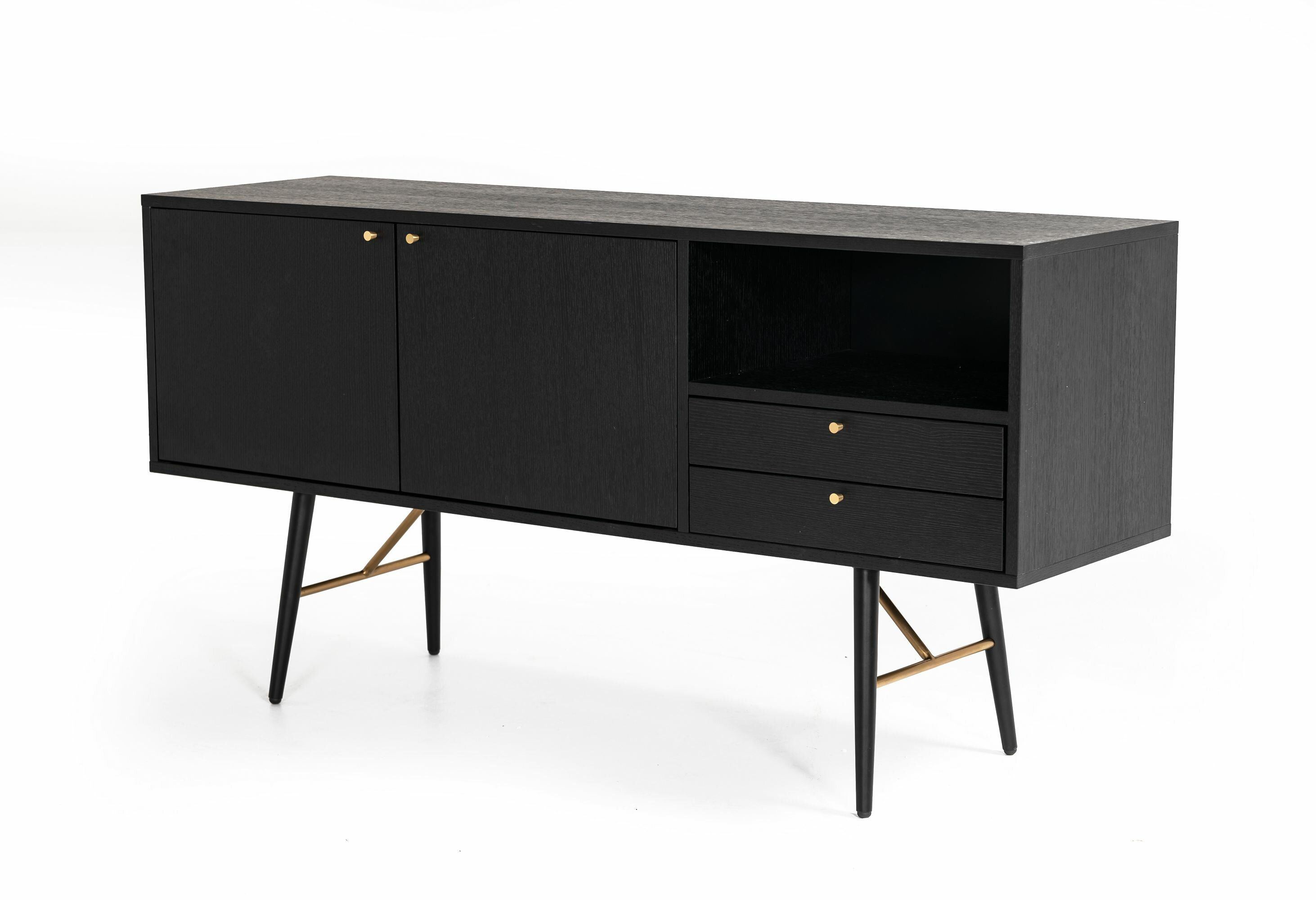 Serena Modern Buffet Table With Modern Lacquer 2 Door 3 Drawer Buffets (Photo 28 of 30)