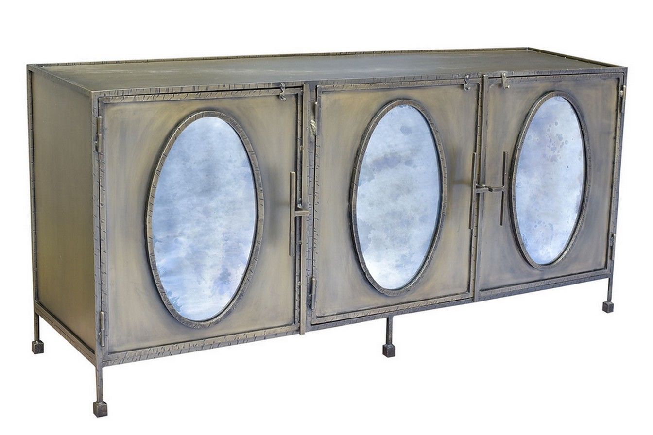 Sideboard Metall 3 Türig – Sideboards & Kommoden – Vintage Within Gertrude Sideboards (View 24 of 30)
