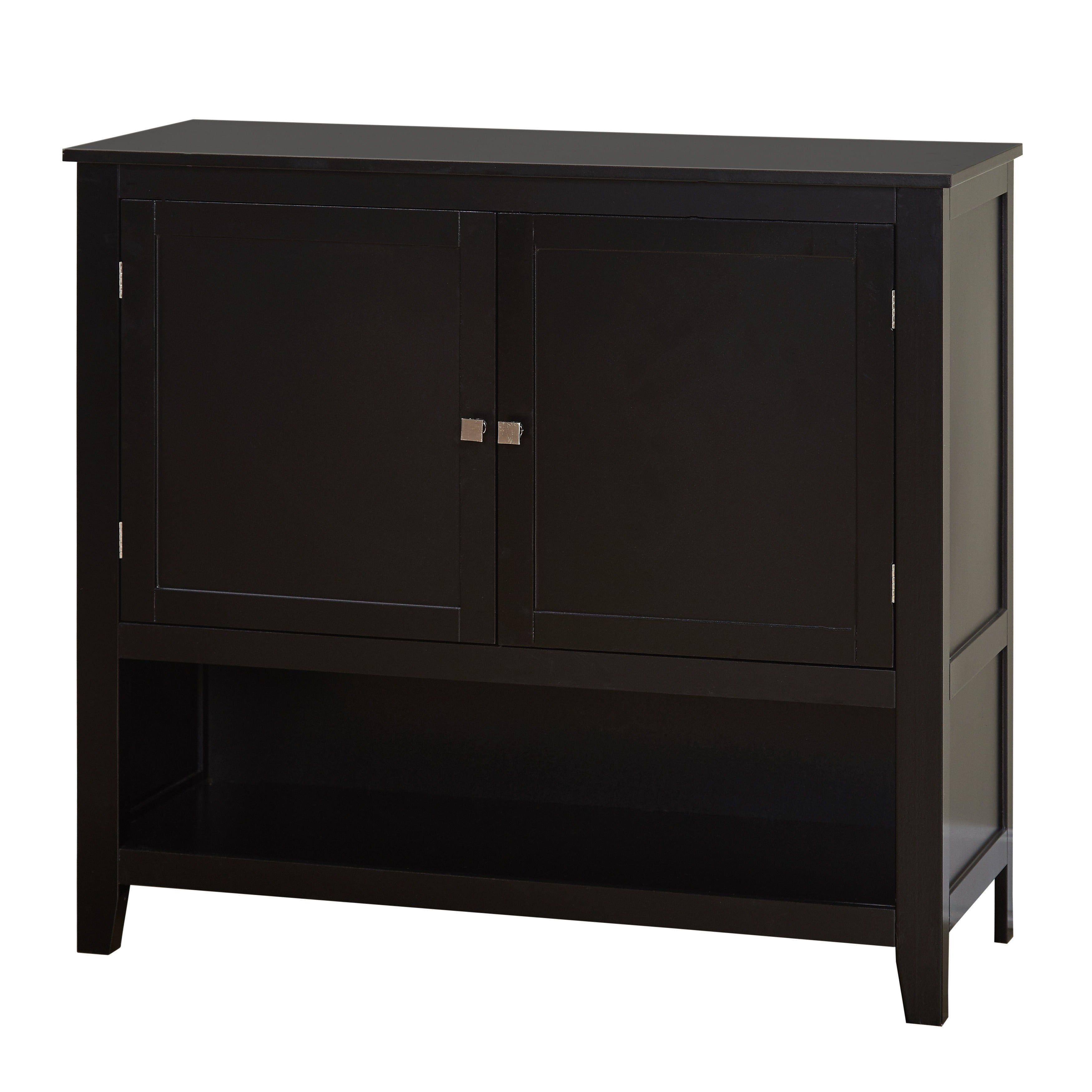 Simple Living Montego Black Wooden Buffet With Simple Living Montego Black Wooden Buffets (Photo 2 of 30)