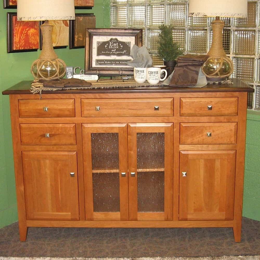 St Croix Beveled Style Buffet, Shown In Sap Cherry With A Two Tone Tavern  And S 2 Finish With Buffets With Cherry Finish (View 15 of 30)