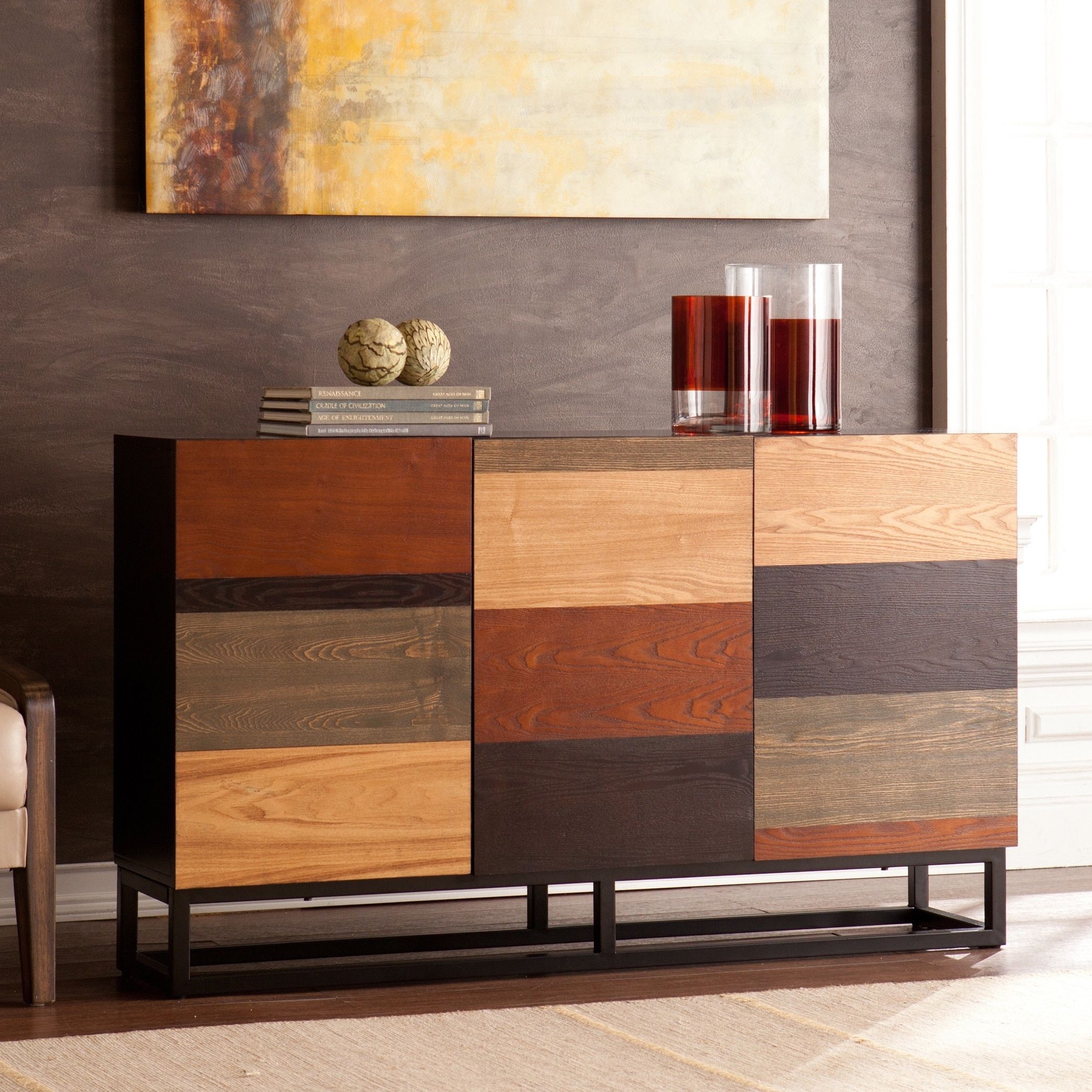 Strick & Bolton Gerry Multi Tonal Credenza/console Table Throughout Remington Sideboards (View 7 of 30)