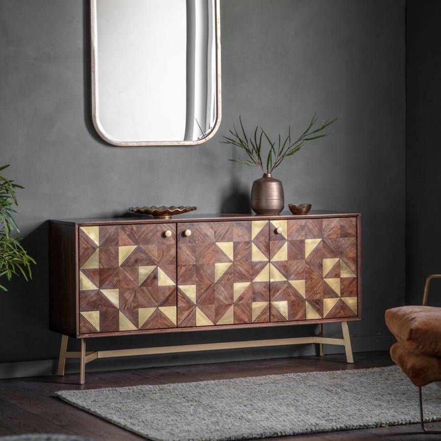 Tate 3 Door Sideboard – Brandalley With Regard To Tate Sideboards (Photo 14 of 30)