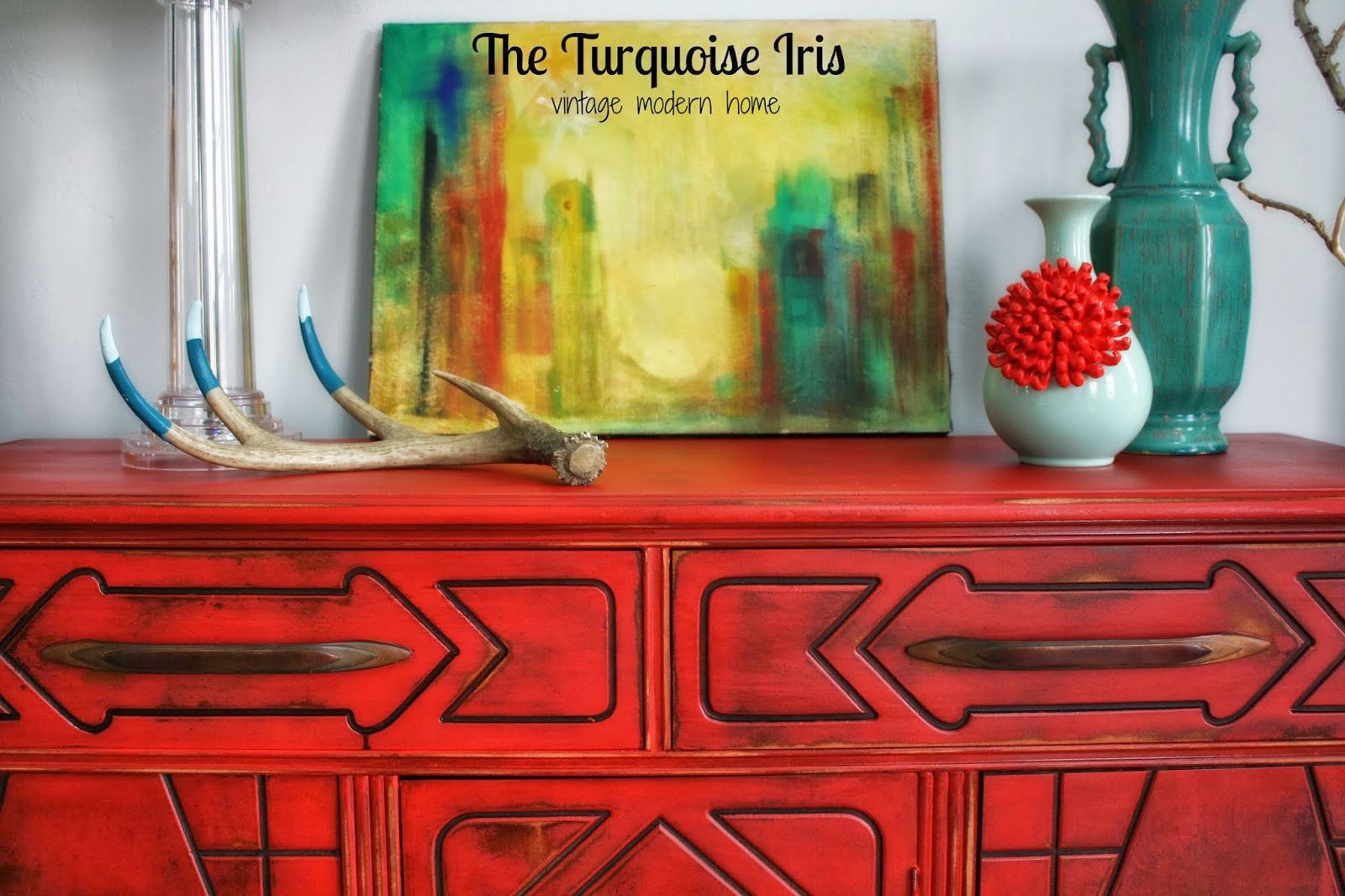 The Turquoise Iris ~ Furniture & Art: Vintage Red Buffet With Modern Red Buffets (View 25 of 30)