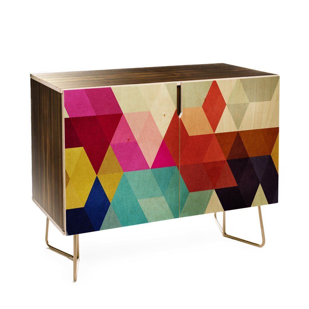 Three Of The Possessed Modele 7 Credenza In 2019 | Painted Within Modele 7 Geometric Credenzas (View 13 of 30)