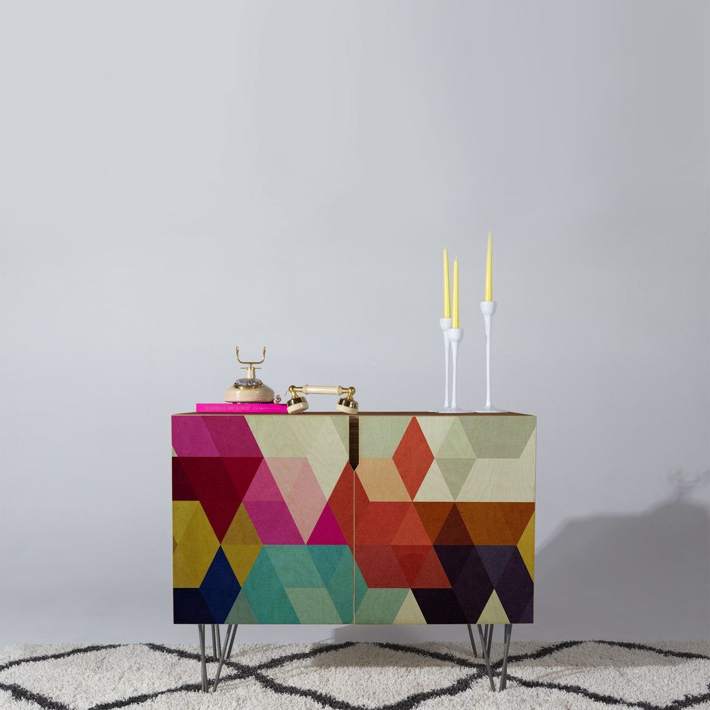 Three Of The Possessed Modele 7 Credenza | The Deny Intended For Modele 7 Geometric Credenzas (Photo 10 of 30)