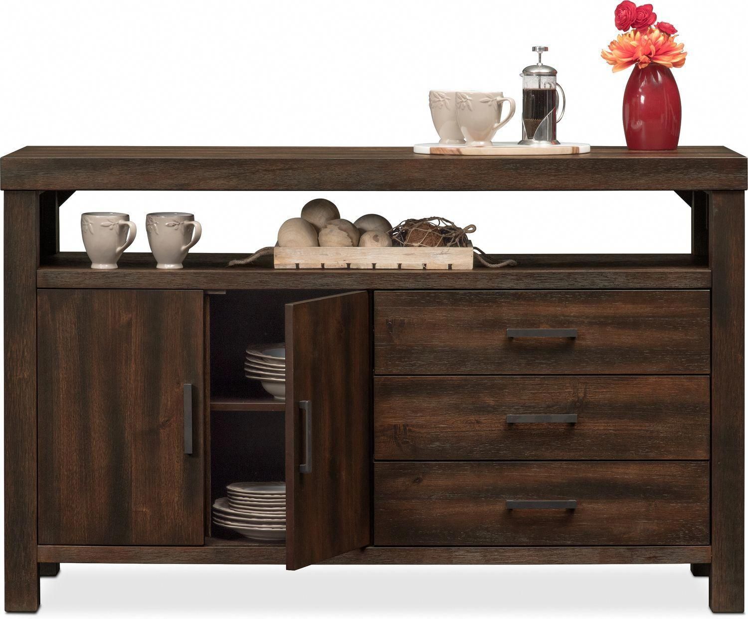 Tribeca Sideboard – Tobacco | Value City Furniture And Regarding Tribeca Sideboards (View 9 of 30)