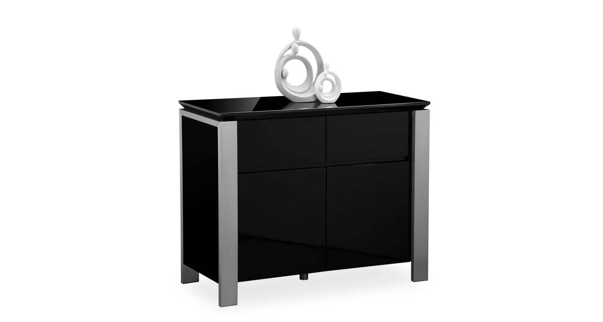 Tribeca – Small Sideboard – Black High Gloss With Tribeca Sideboards (View 18 of 30)