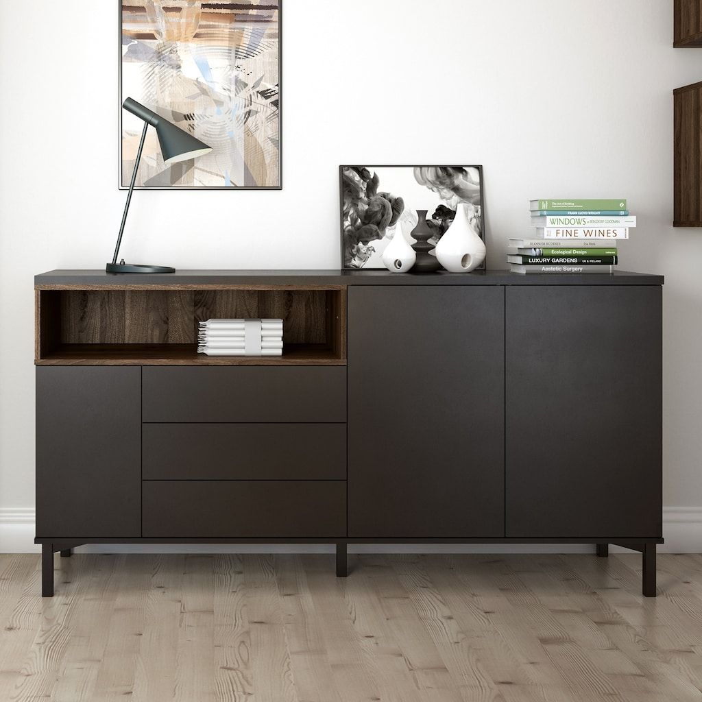 Tvilum Aberdeen Two Tone Sideboard Storage Cabinet For Modern Two Tone Buffets (View 12 of 30)