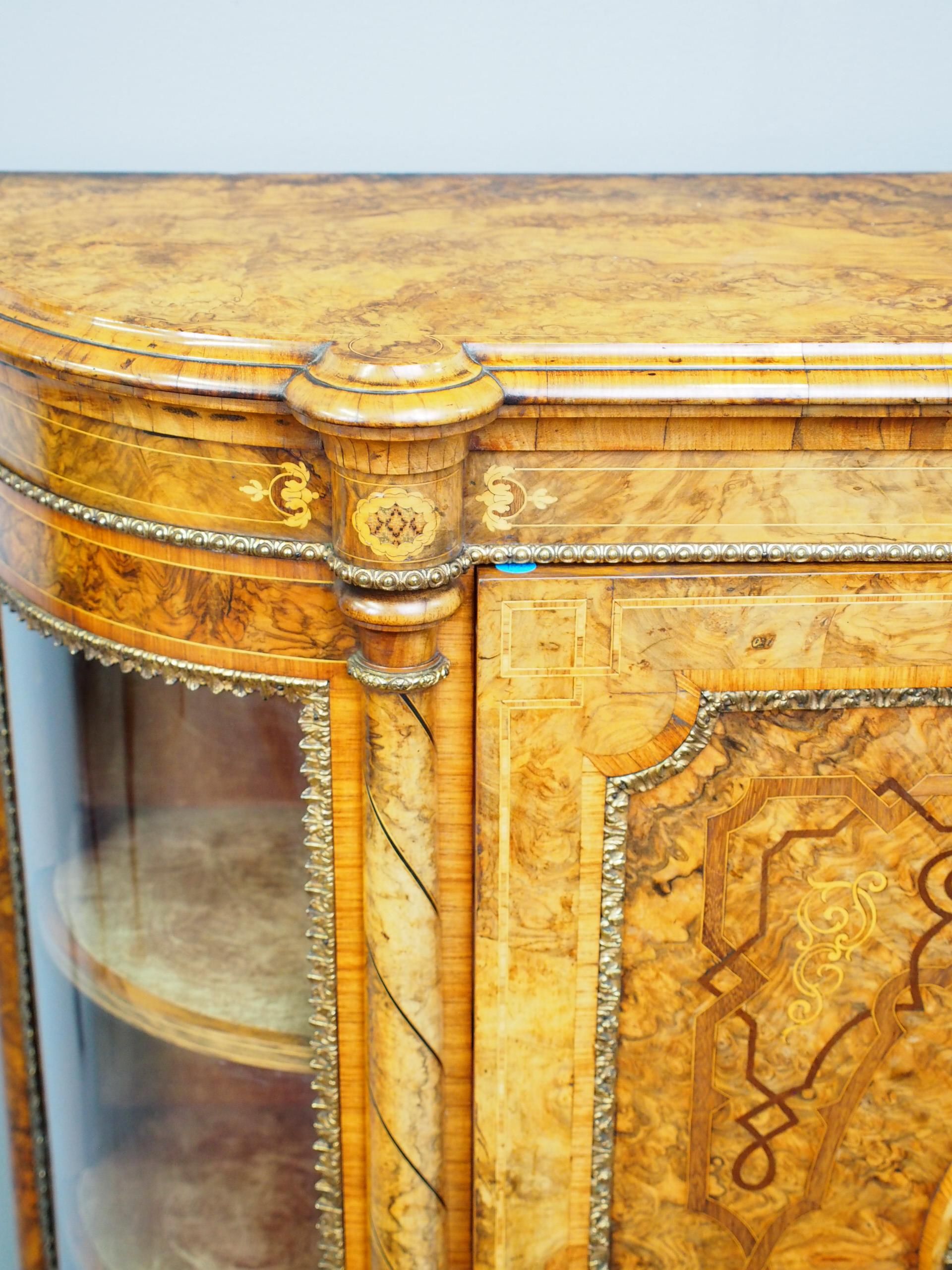 Victorian Burr Walnut Credenza Pertaining To Barr Credenzas (View 11 of 30)