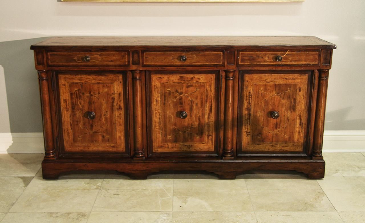 Walnut Sidecabinet Or Sideboard With Marquetry (View 4 of 30)