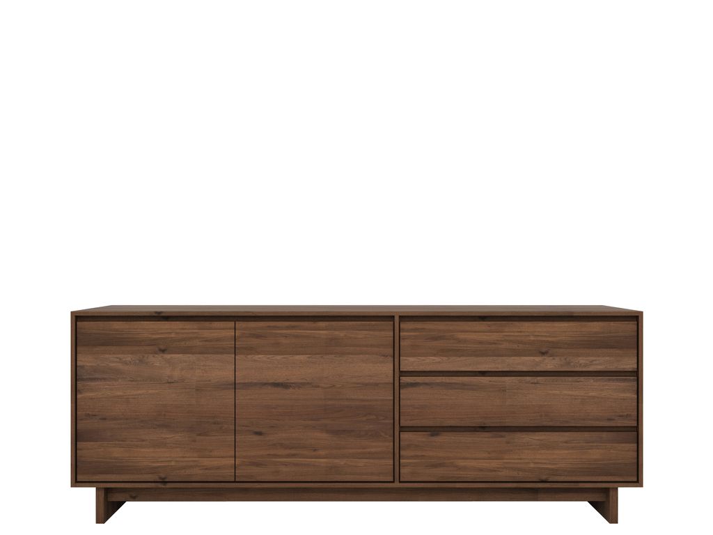 Wave Walnut Sideboard Pertaining To Remington Sideboards (Photo 27 of 30)