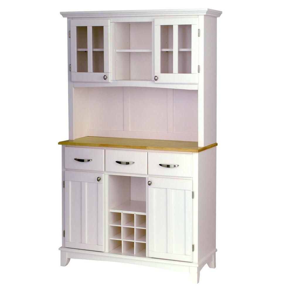 White Buffet With Hutch Inside Medium Cherry Buffets With Wood Top (View 12 of 30)