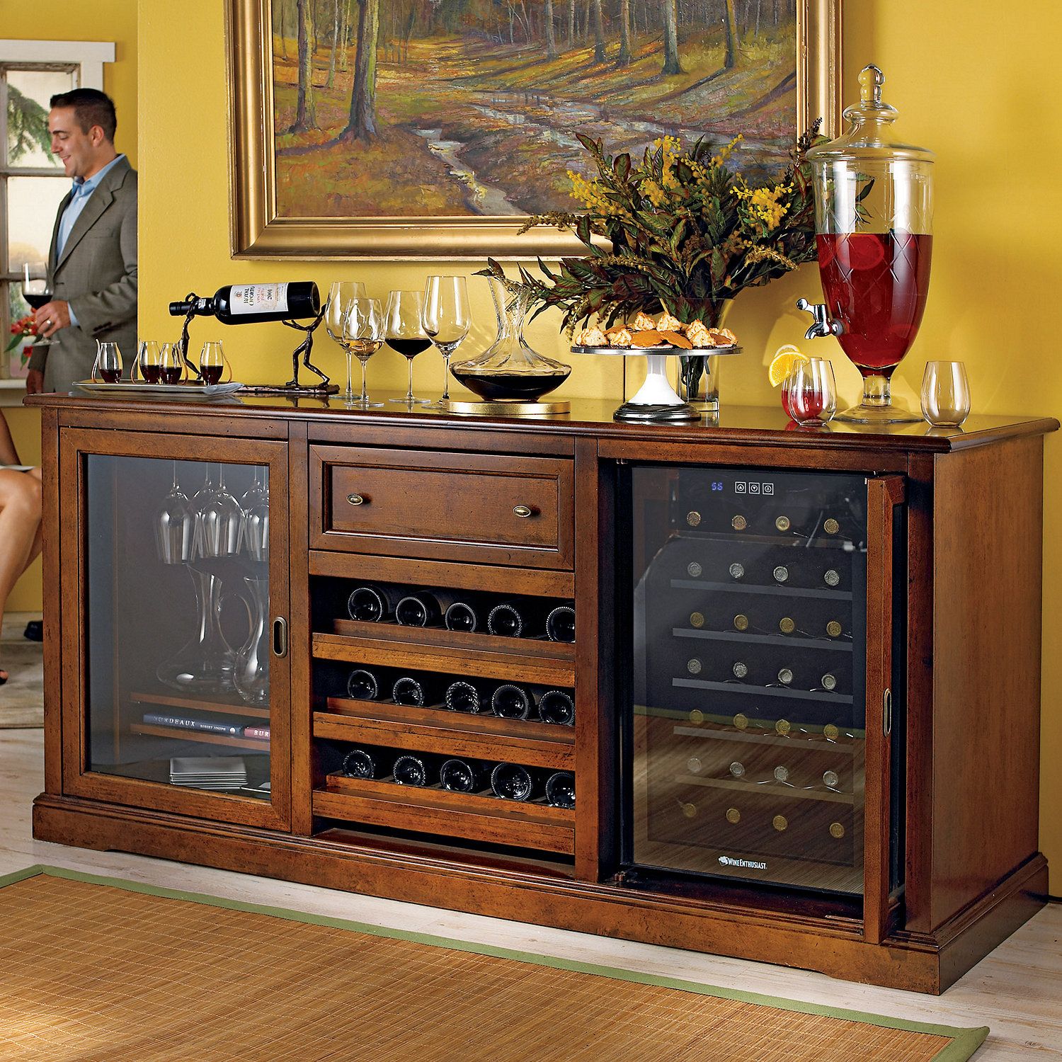 Wine Bar Furniture : The Lucky Design – Good Wine Fridge Inside Contemporary Wine Bar Buffets (View 9 of 30)