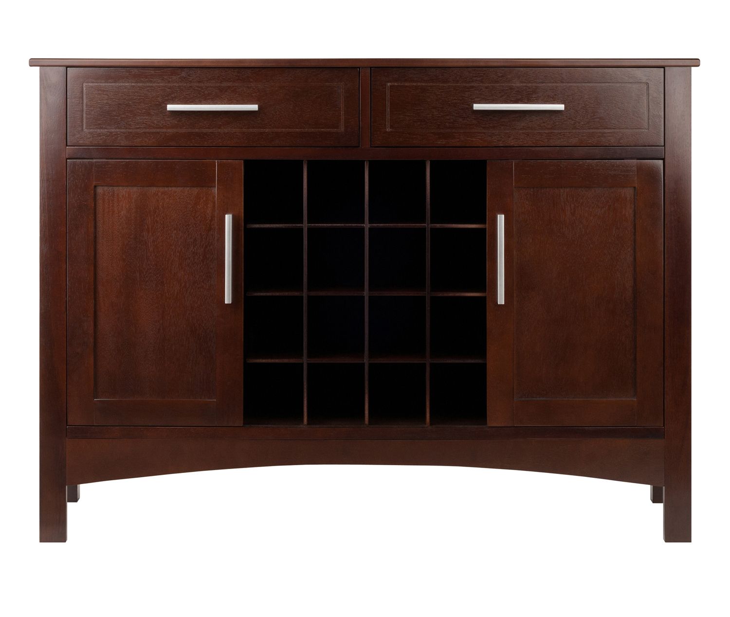 Winsome Gordon Solid And Composite Wood Buffet Cabinet/sideboard –  Cappuccino Finish Intended For Solid And Composite Wood Buffets In Cappuccino Finish (View 3 of 30)