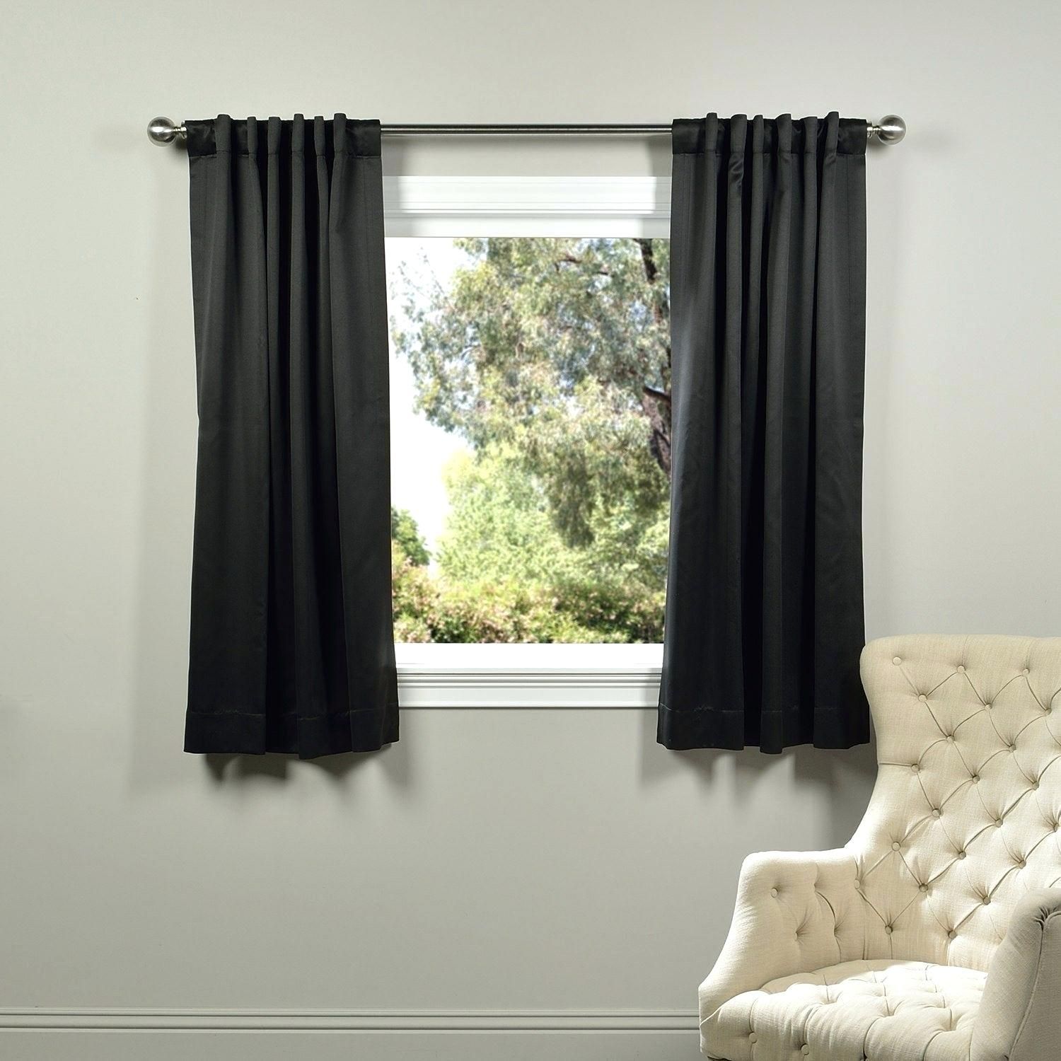 50 Inch Length Curtains – Gardanews.co Throughout Thermal Rod Pocket Blackout Curtain Panel Pairs (Photo 27 of 30)
