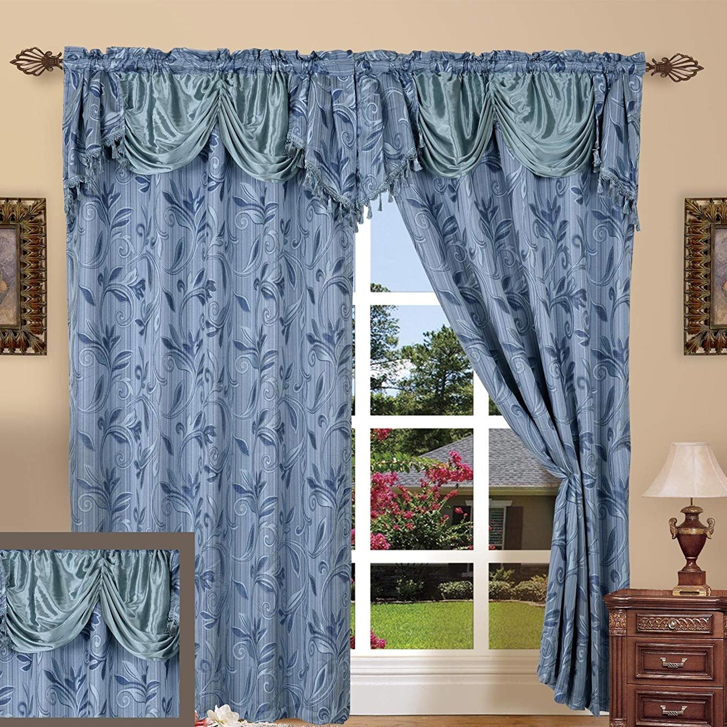 Alphabet Deal | Elegance Linen Luxury Jacquard Curtain Panel| Price : $ (View 13 of 20)