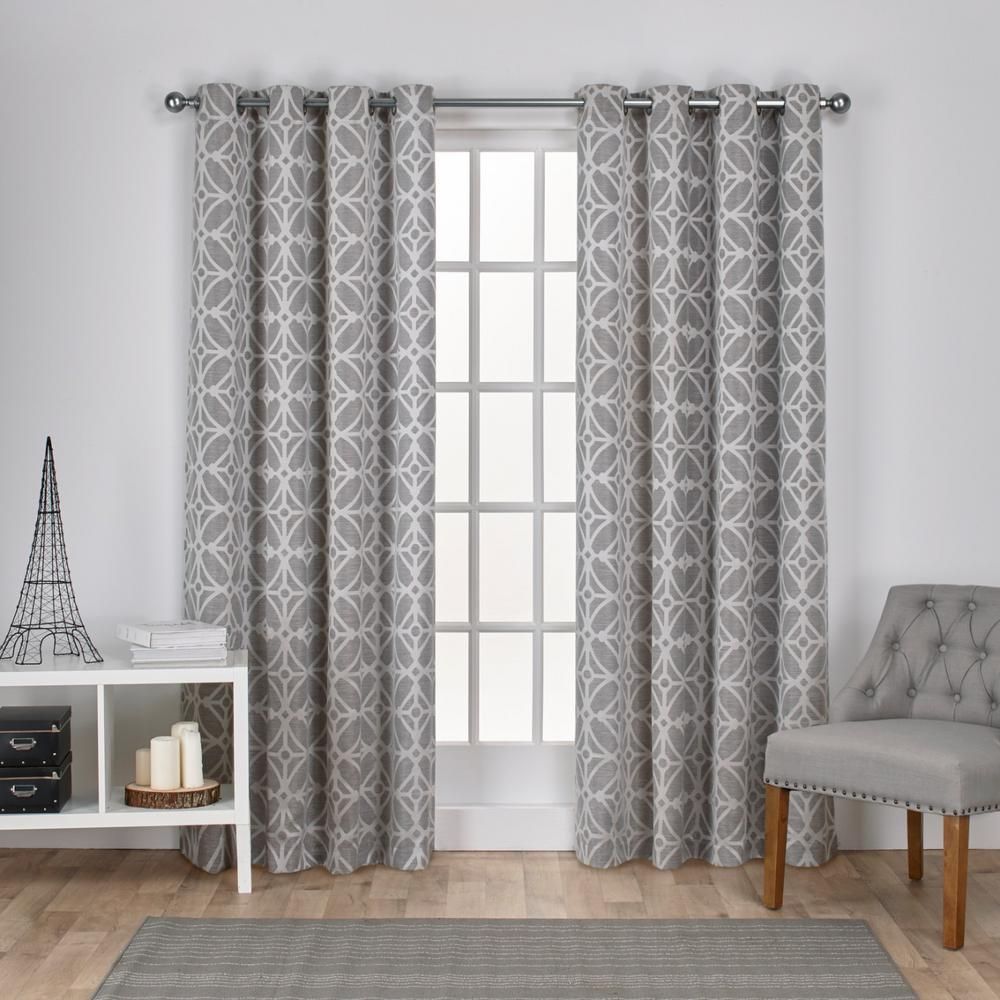Amalgamated Textiles Cressy 54 In. W X 108 In. L Jacquard Pertaining To Geometric Linen Room Darkening Window Curtains (Photo 6 of 20)