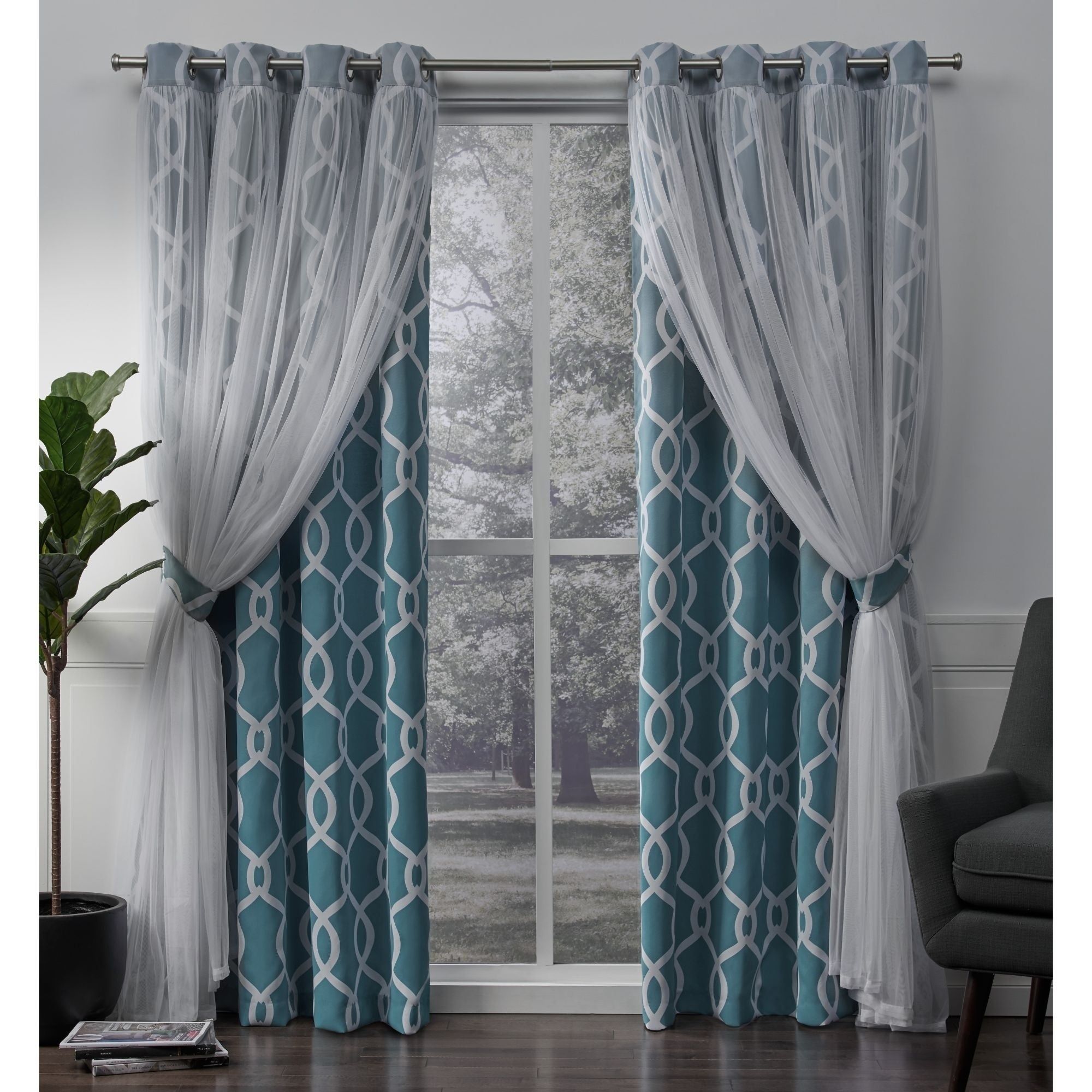 Ati Home Carmela Thermal Woven Blackout Grommet Top Curtain Panel Pair Throughout Thermal Woven Blackout Grommet Top Curtain Panel Pairs (Photo 1 of 30)