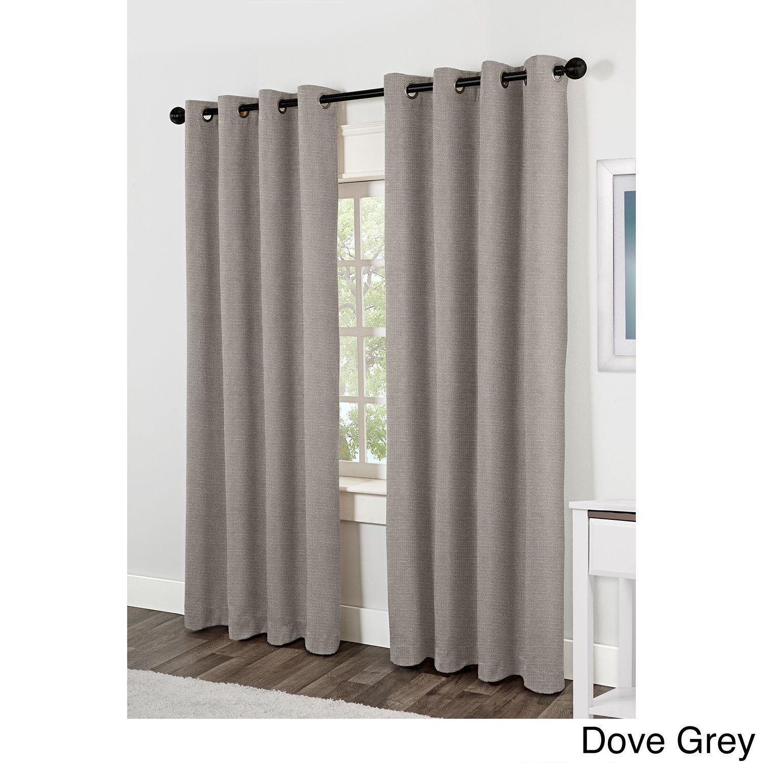 Ati Home Jakarta Grommet Top Curtain Panel Pair | Products Throughout Twig Insulated Blackout Curtain Panel Pairs With Grommet Top (View 27 of 30)