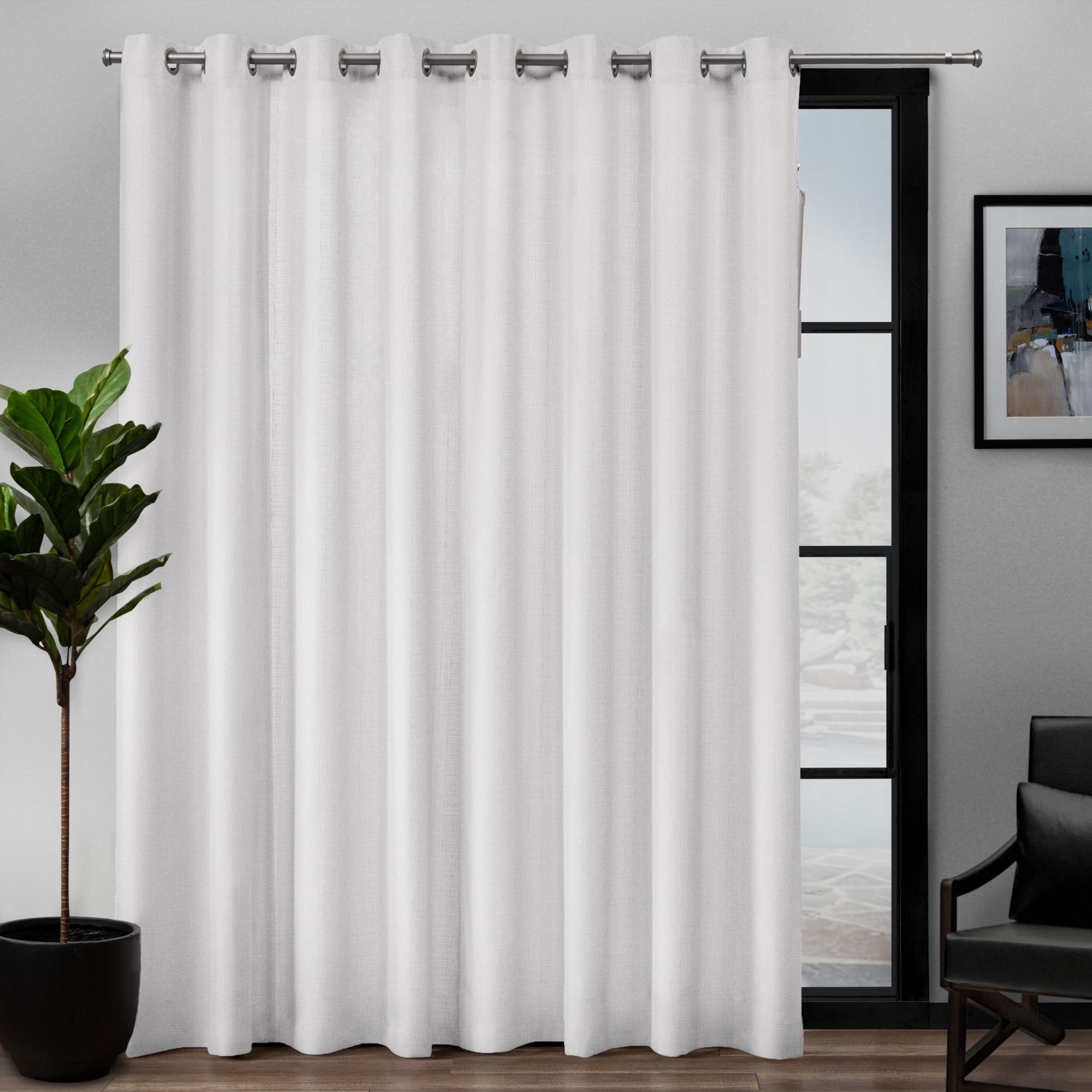 Ati Home Loha Patio Grommet Top Single Curtain Panel – 108x84 Inside Patio Grommet Top Single Curtain Panels (Photo 2 of 20)