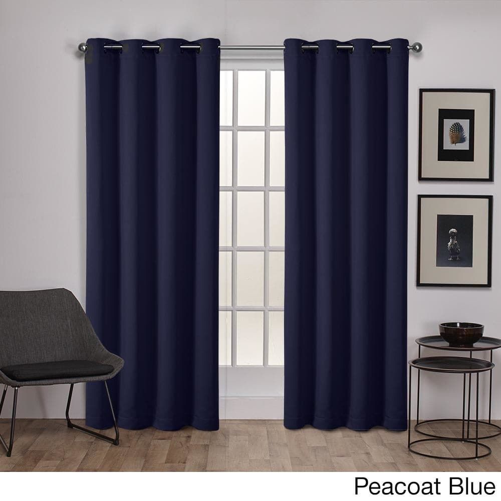 Ati Home Sateen Twill Weave Insulated Blackout Window In Sateen Twill Weave Insulated Blackout Window Curtain Panel Pairs (View 4 of 20)