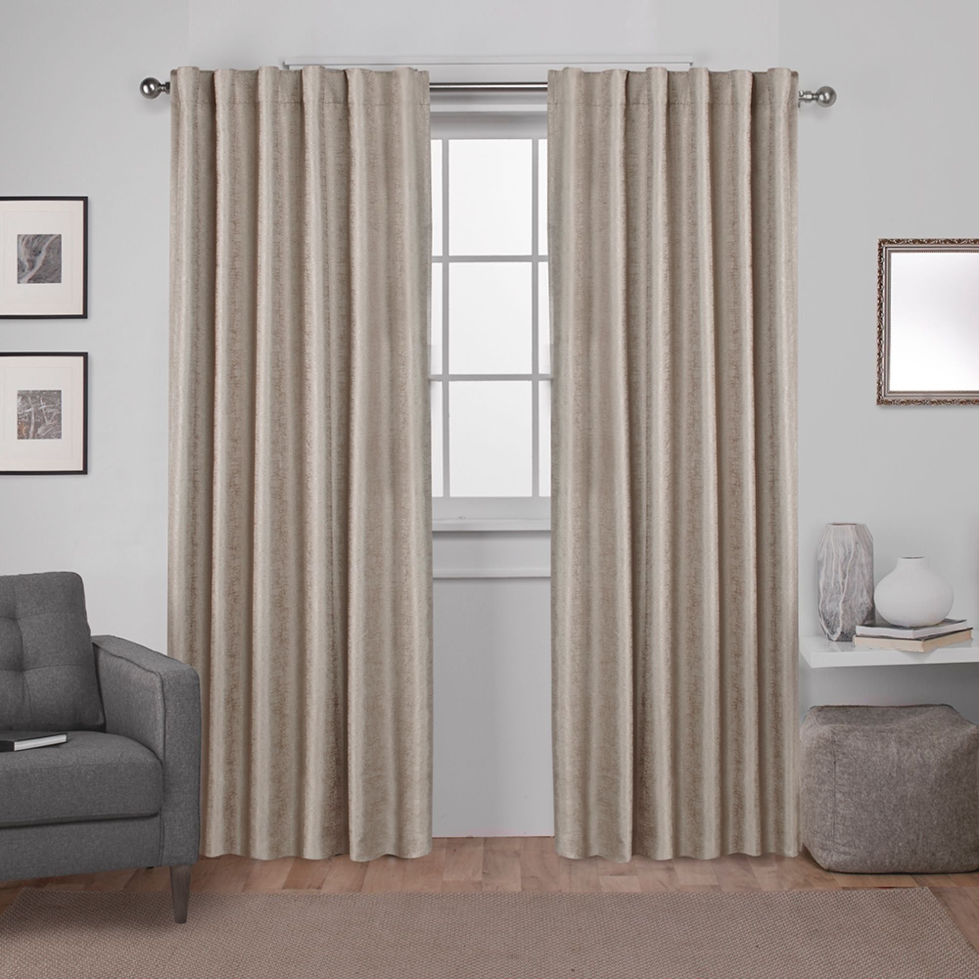 Ati Home Zeus Thermal Woven Blackout Back Tab Top Curtain Panel Pair Intended For Cyrus Thermal Blackout Back Tab Curtain Panels (View 5 of 20)