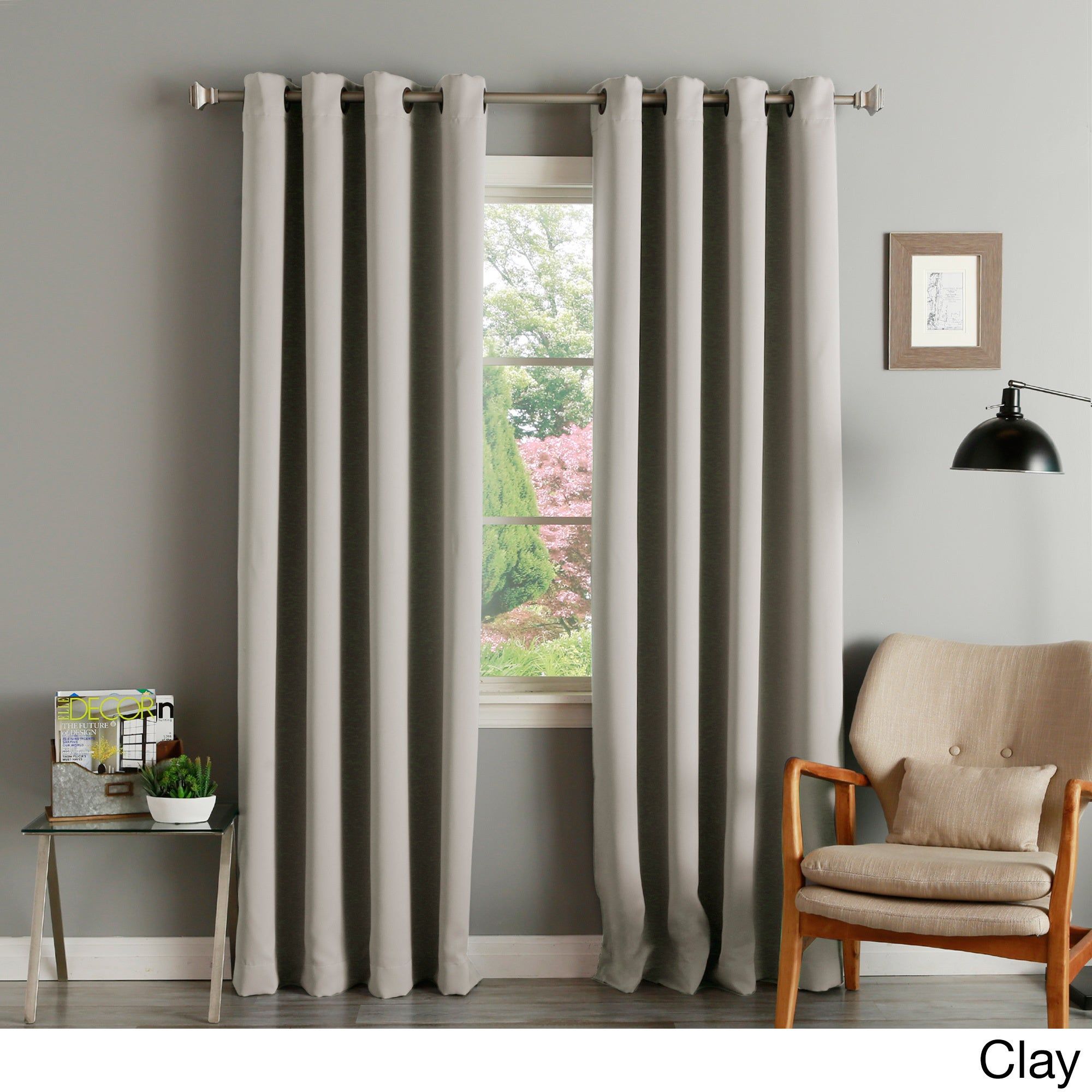 Aurora Home Thermal Insulated Blackout Grommet Top Curtain Panel Pair For Duran Thermal Insulated Blackout Grommet Curtain Panels (Photo 14 of 20)