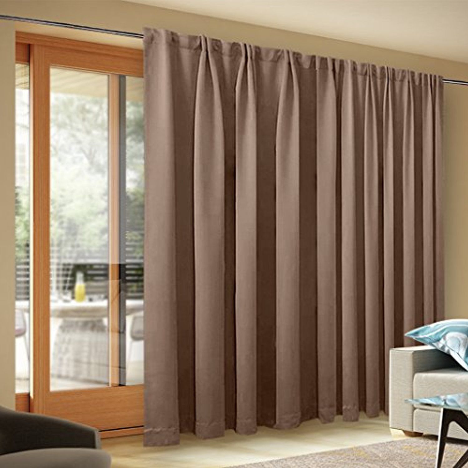 Best Of Blackout Patio Door Curtain Panel – Freshomedaily Intended For Thermaweave Blackout Curtains (Photo 28 of 30)