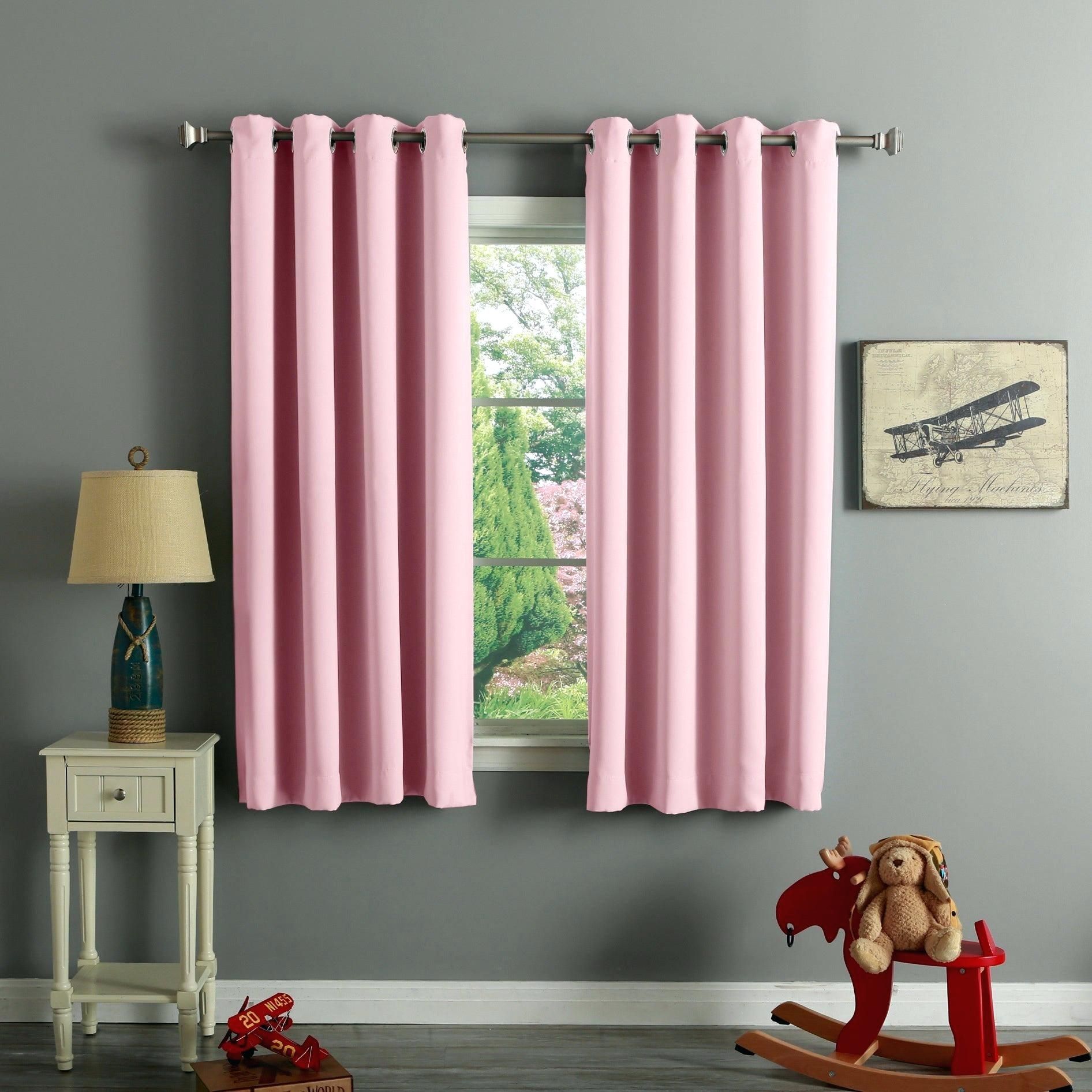 Blackout Curtains 63 Length – Attynouta Throughout Solid Insulated Thermal Blackout Long Length Curtain Panel Pairs (View 16 of 30)