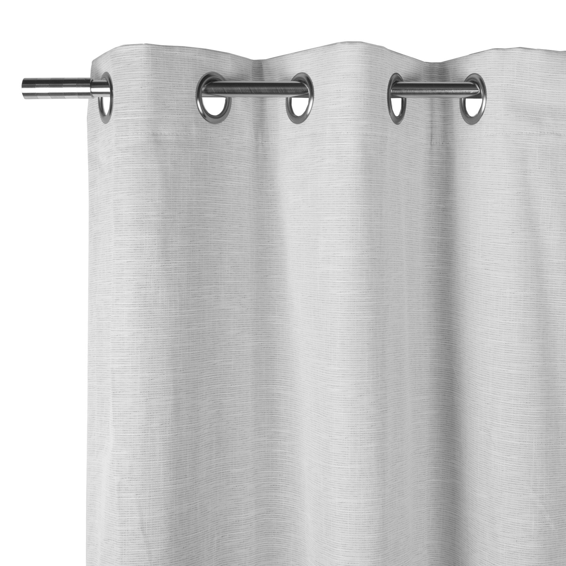 Blackout Grommet Curtain Panel – Kono – White – 54 X 85'' Intended For Blackout Grommet Curtain Panels (Photo 16 of 20)