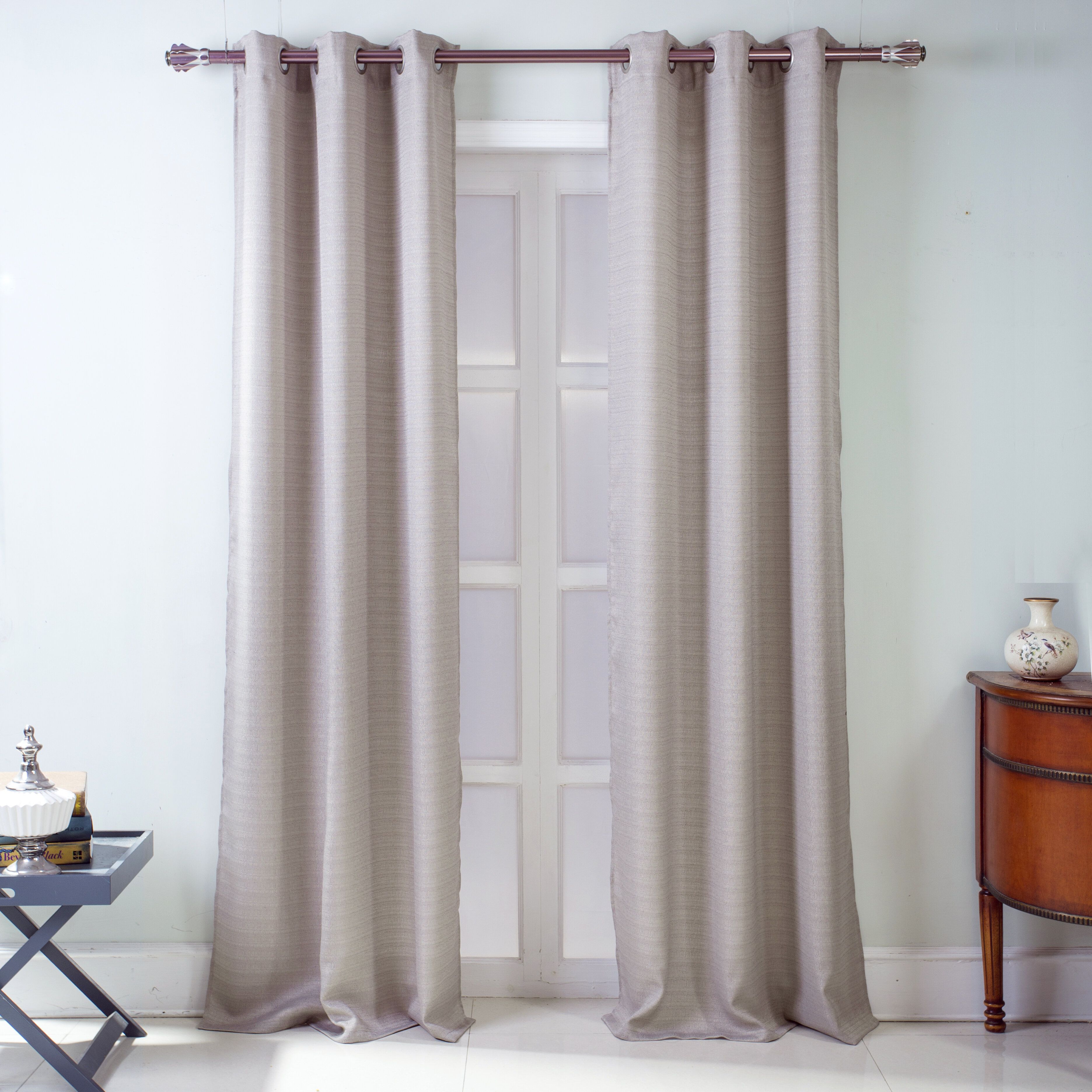 Chadwick Textured Semi Sheer Grommet Curtain Panels Intended For Cooper Textured Thermal Insulated Grommet Curtain Panels (View 20 of 20)