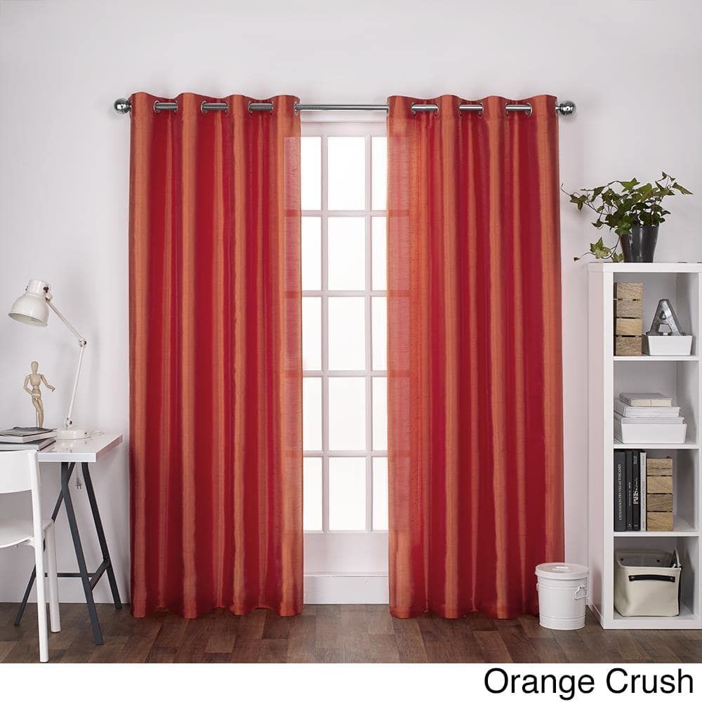 Clay Alder Home Mcclugage Chatra Faux Silk Grommet Top Panel Pertaining To Copper Grove Fulgence Faux Silk Grommet Top Panel Curtains (View 6 of 20)