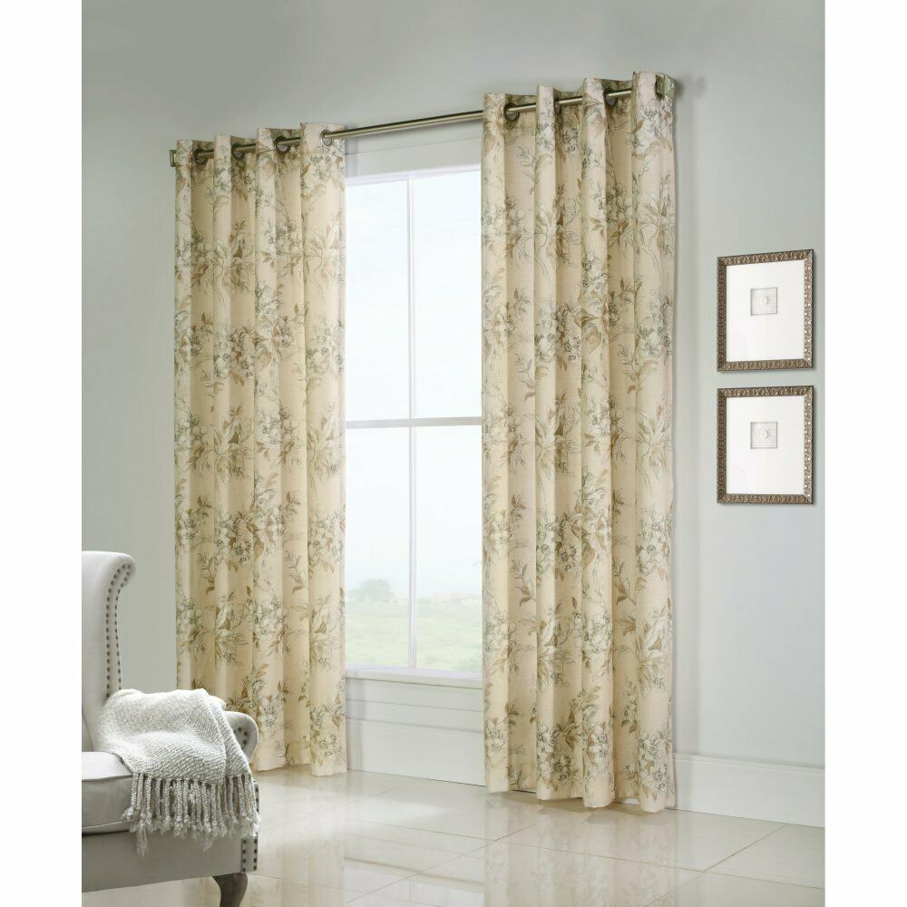 Commonwealth Caldwell 84" Grommet Curtain Panel In Blue Within Caldwell Curtain Panel Pairs (View 14 of 20)