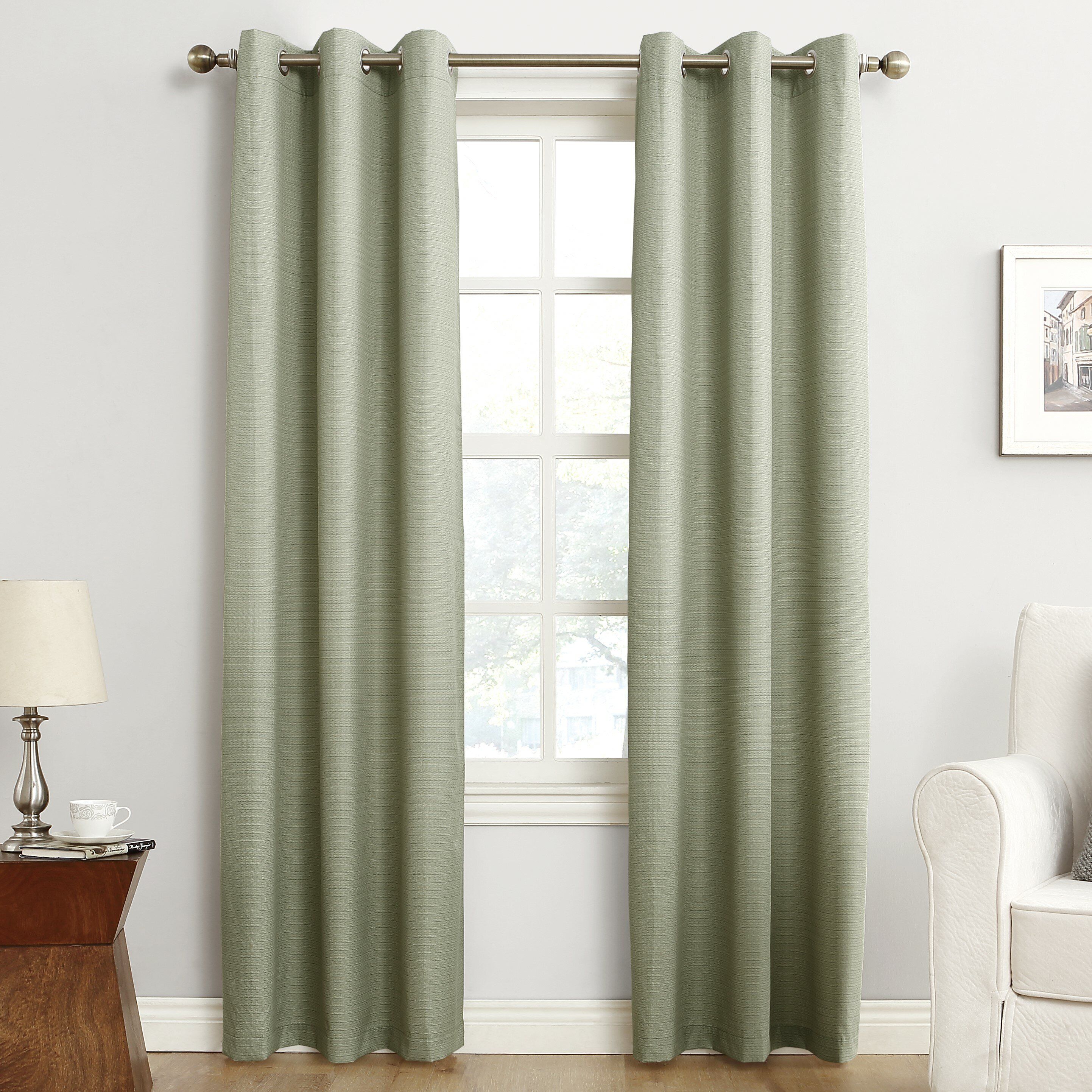 Cooper Textured Solid Blackout Thermal Grommet Single Curtain Panel With Cooper Textured Thermal Insulated Grommet Curtain Panels (View 13 of 20)