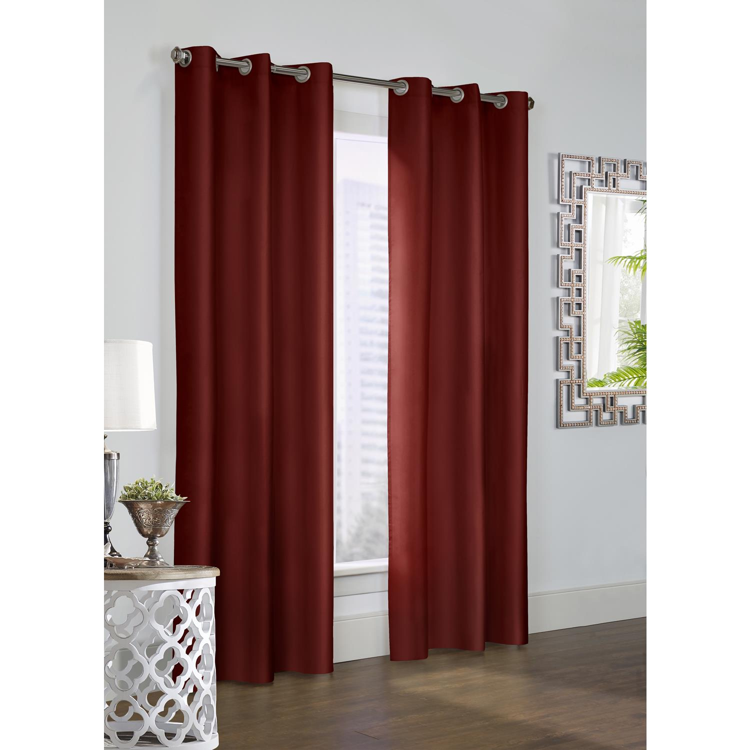 Details About Commonwealth Thermalogic Prescott Alcove Grommet Top Curtain  Panel Pair For Caldwell Curtain Panel Pairs (View 17 of 20)