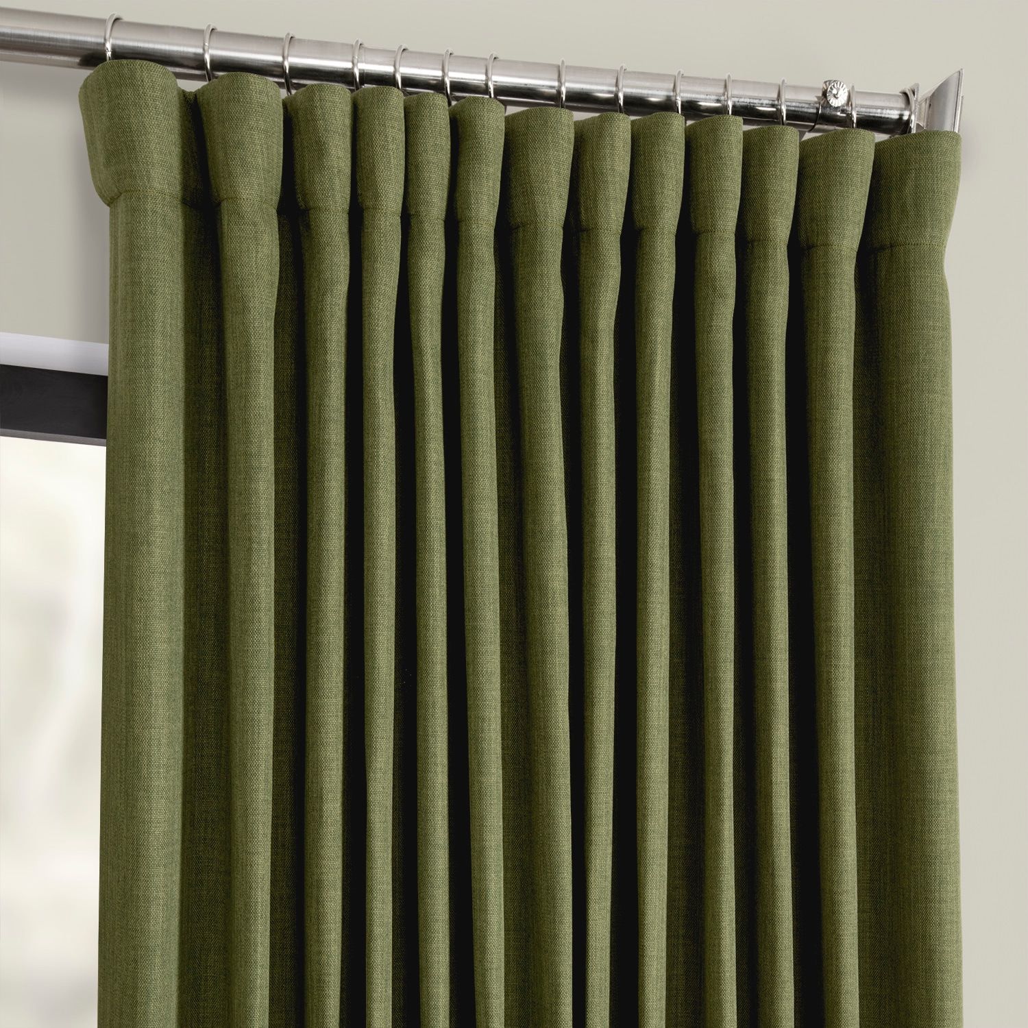 Details About Extra Wide Faux Linen Blackout Curtains (sold Inside Faux Linen Blackout Curtains (Photo 17 of 20)