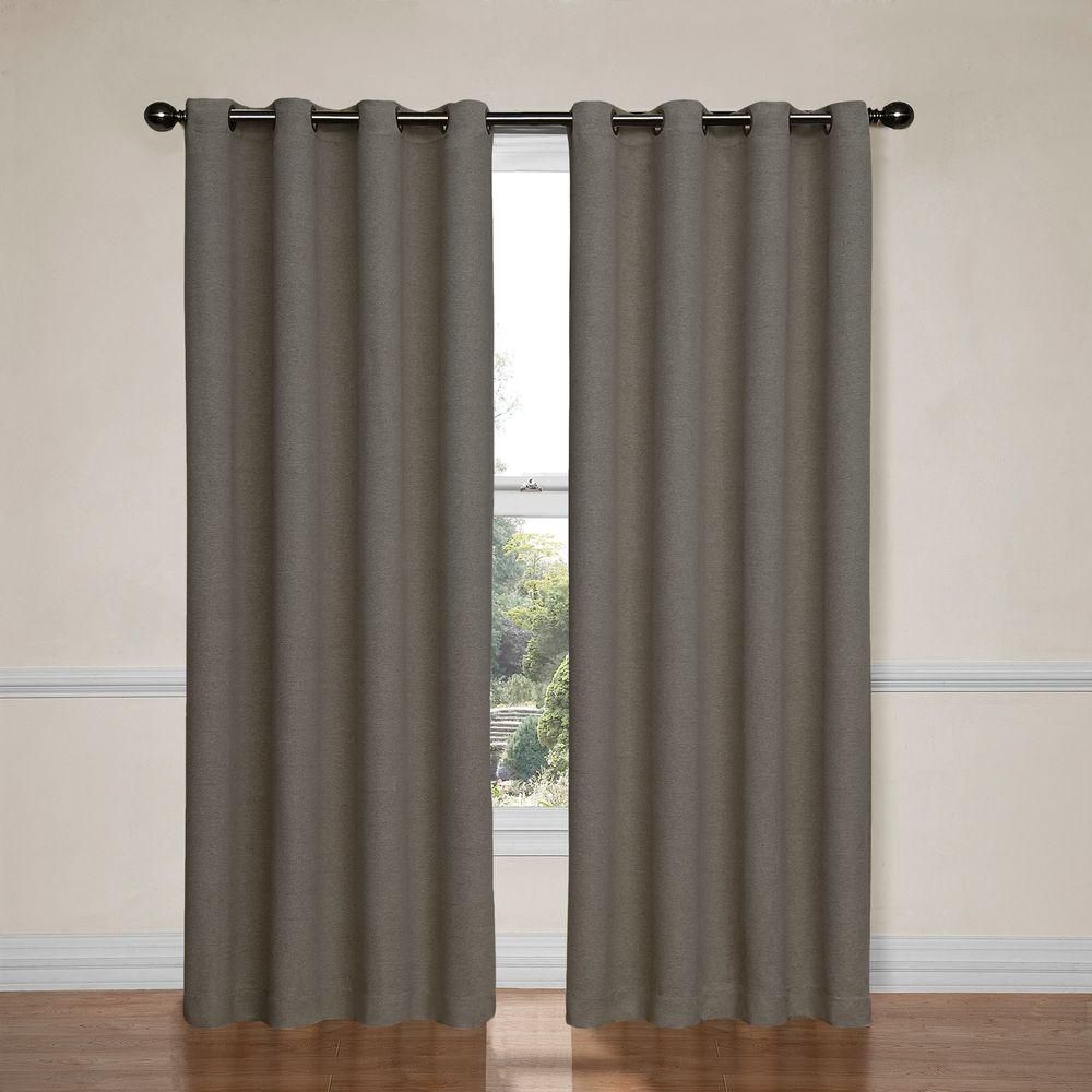 Eclipse Bobbi Blackout Window Curtain Panel In Pewter – 52 In. W X 84 In. L Intended For Thermaweave Blackout Curtains (Photo 12 of 30)