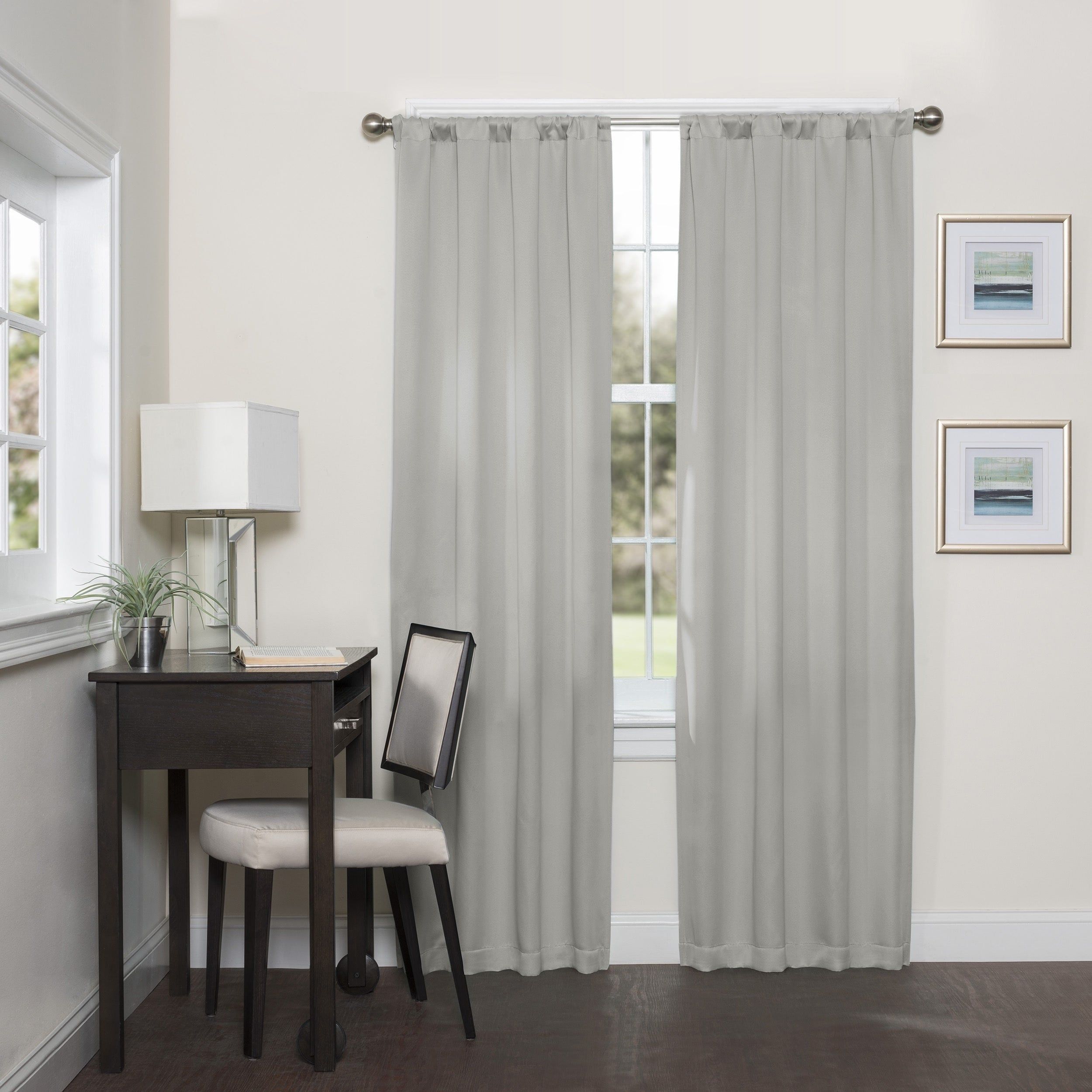 Eclipse Darrell Thermaweave Blackout Window Curtain Panel Pertaining To Thermaweave Blackout Curtains (View 5 of 30)