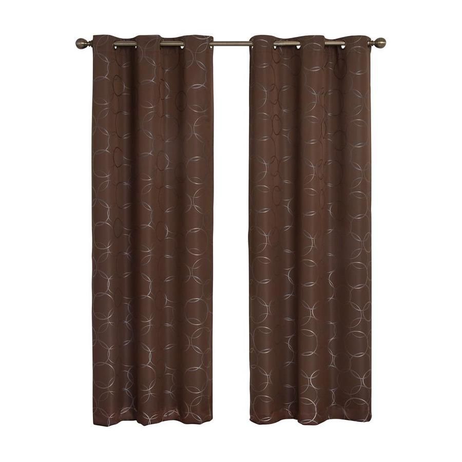 Eclipse Meridian 108 In Chocolate Polyester Blackout Single With Regard To Meridian Blackout Window Curtain Panels (View 9 of 20)