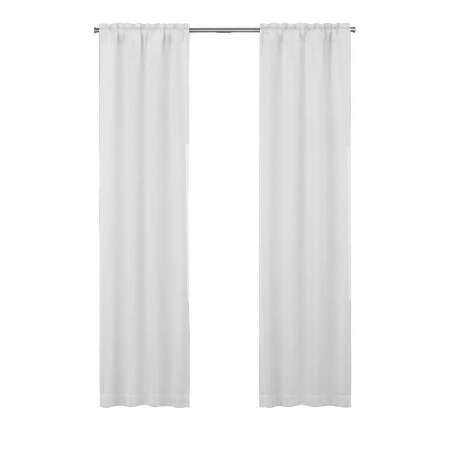 Eclipse Thermaliner 60 In White Polyester Blackout Thermal For Thermal Rod Pocket Blackout Curtain Panel Pairs (View 26 of 30)