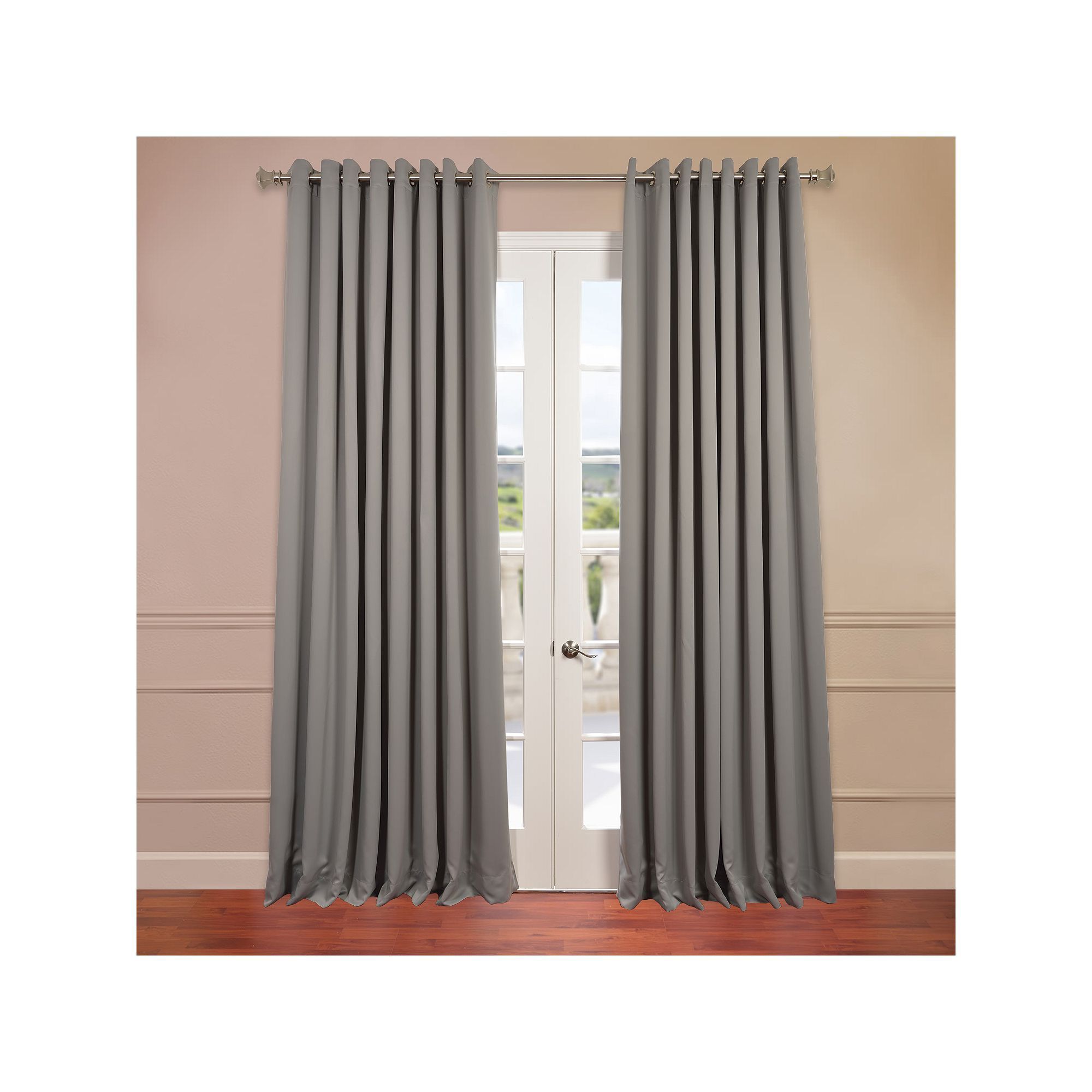 Eff Blackout 1 Panel Grommet Doublewide Window Curtain Regarding Eclipse Corinne Thermaback Curtain Panels (View 15 of 20)