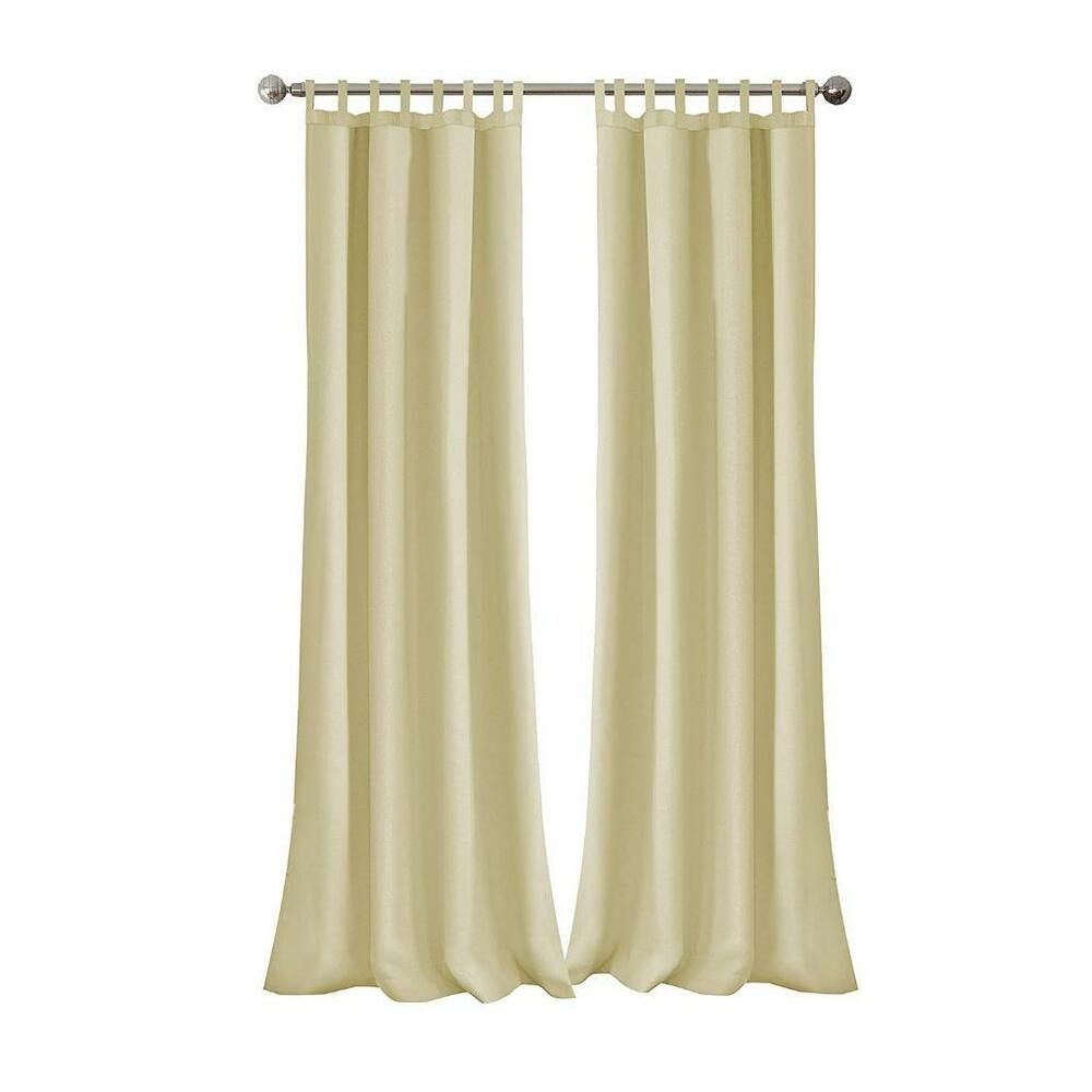 Elrene Home Fashions Matine Indoor/outdoor Curtain Panel 52" X 108" Ivory |  Ebay Regarding Matine Indoor/outdoor Curtain Panels (View 7 of 20)