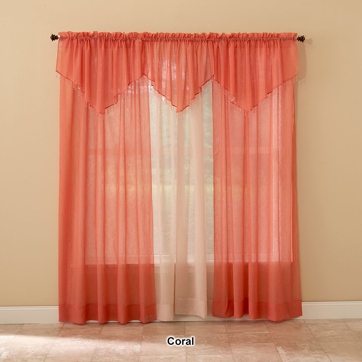 Erica Crushed Voile Curtain Panel Pertaining To Erica Sheer Crushed Voile Single Curtain Panels (Photo 19 of 20)