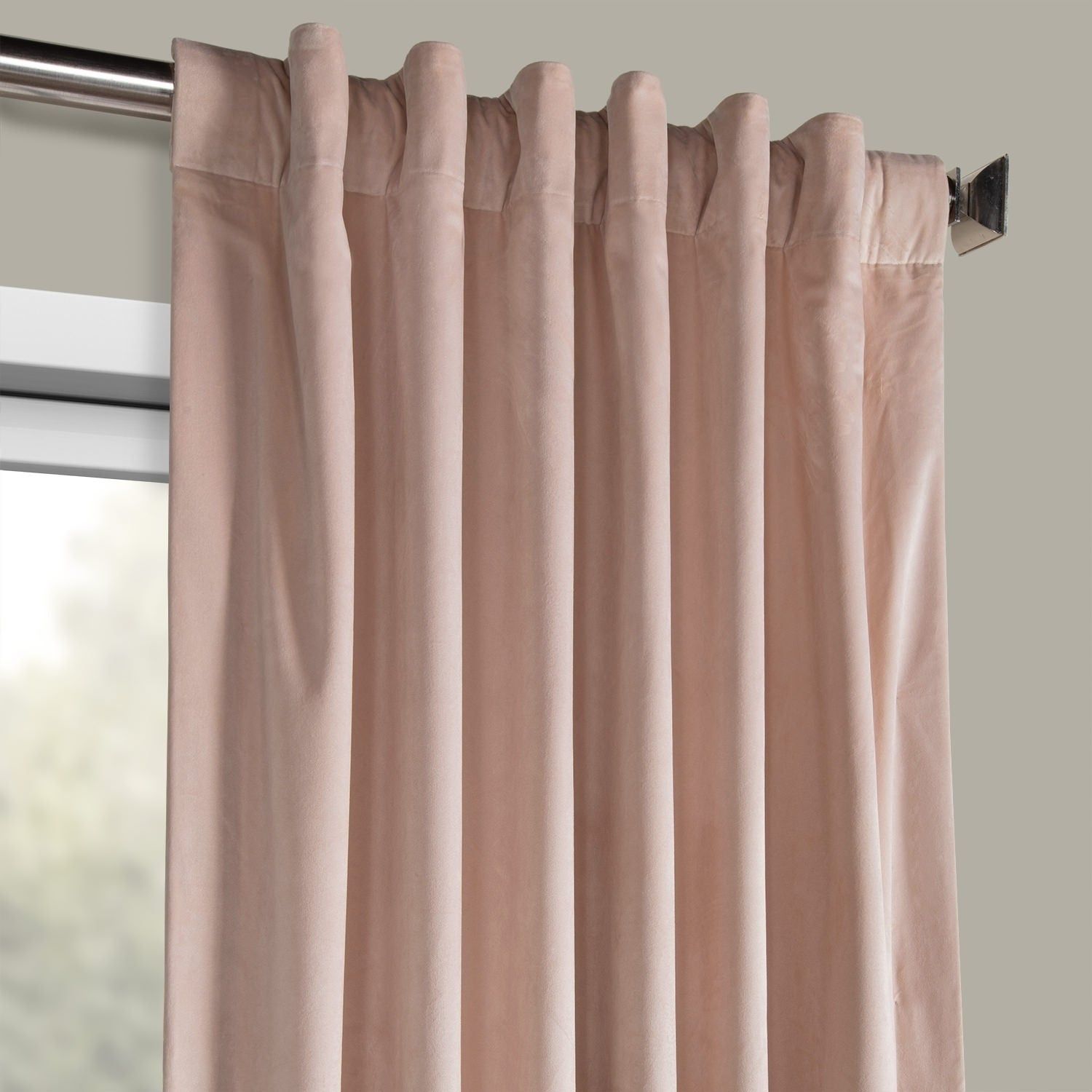 Exclusive Fabrics Heritage Plush Velvet Single Curtain Panel With Regard To Heritage Plush Velvet Curtains (View 17 of 20)