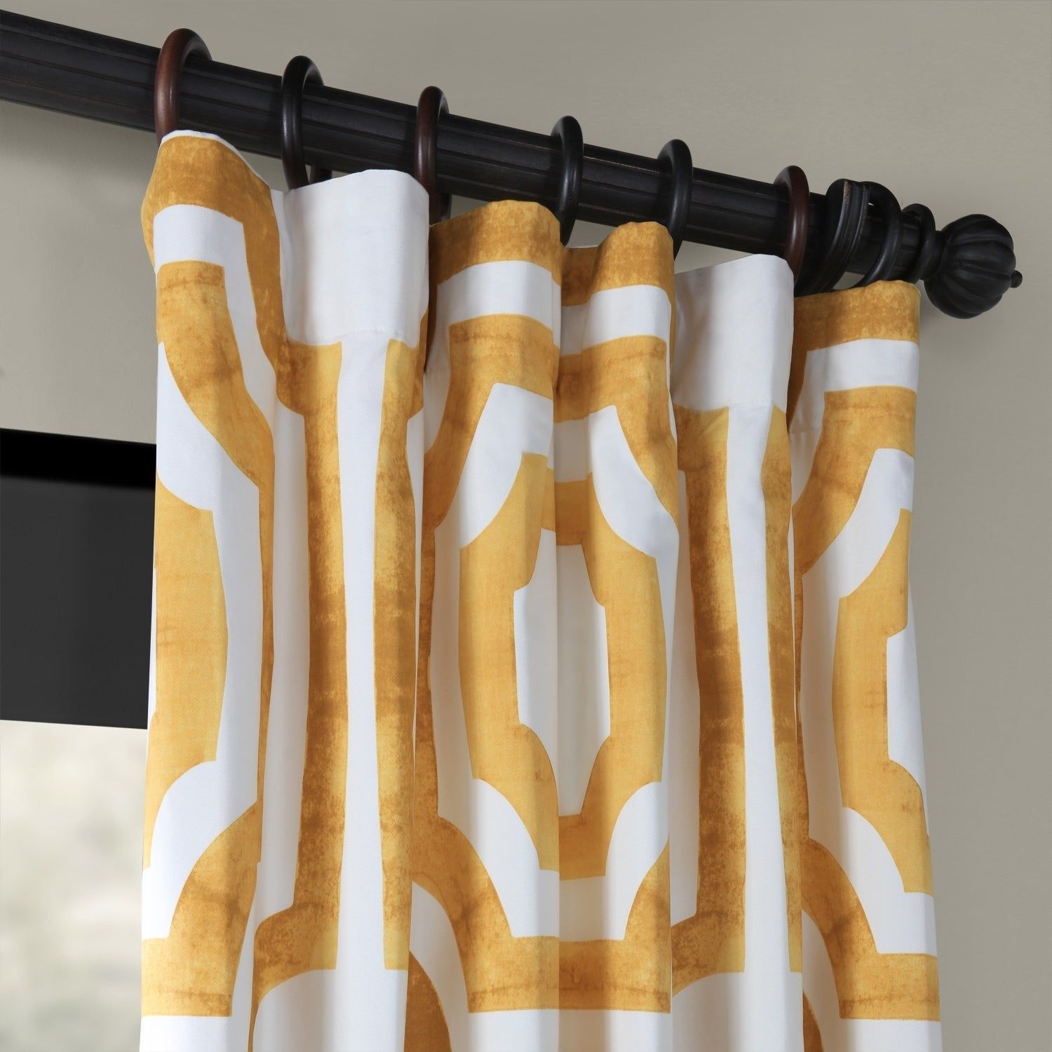 Exclusive Fabrics Mecca Printed Cotton Single Curtain Panel Regarding Mecca Printed Cotton Single Curtain Panels (Photo 20 of 20)