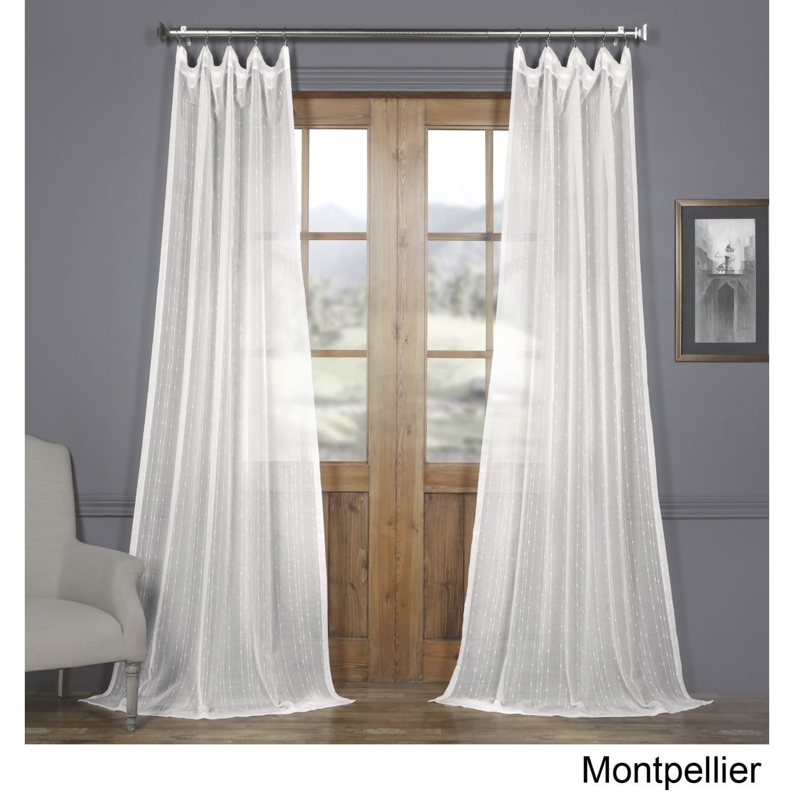 Featured Photo of 20 The Best Montpellier Striped Linen Sheer Curtains