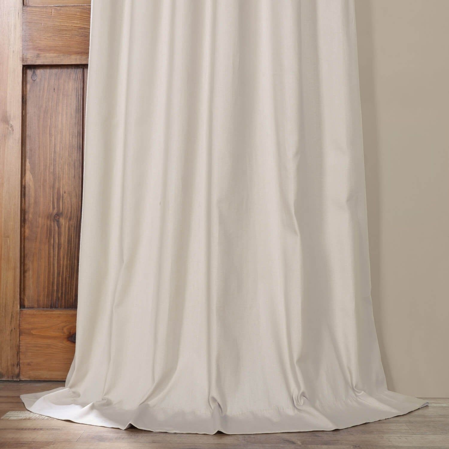 Exclusive Fabrics Solid Cotton True Blackout Curtain Panel 96" In Millstone  Gray (as Is Item) | Overstock Shopping – The Best Deals On As Is In Solid Cotton True Blackout Curtain Panels (View 11 of 30)
